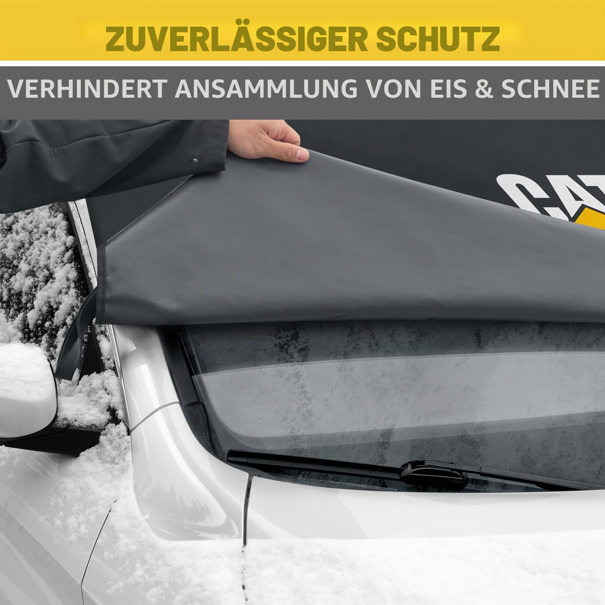CAT Frostschutz Frostschutz Auto Windschutzscheibenabdeckung Wetterfest Winterfest inkl. Magnetschutz Diebstahlschutz Frostschutz Auto Coup Limousine
