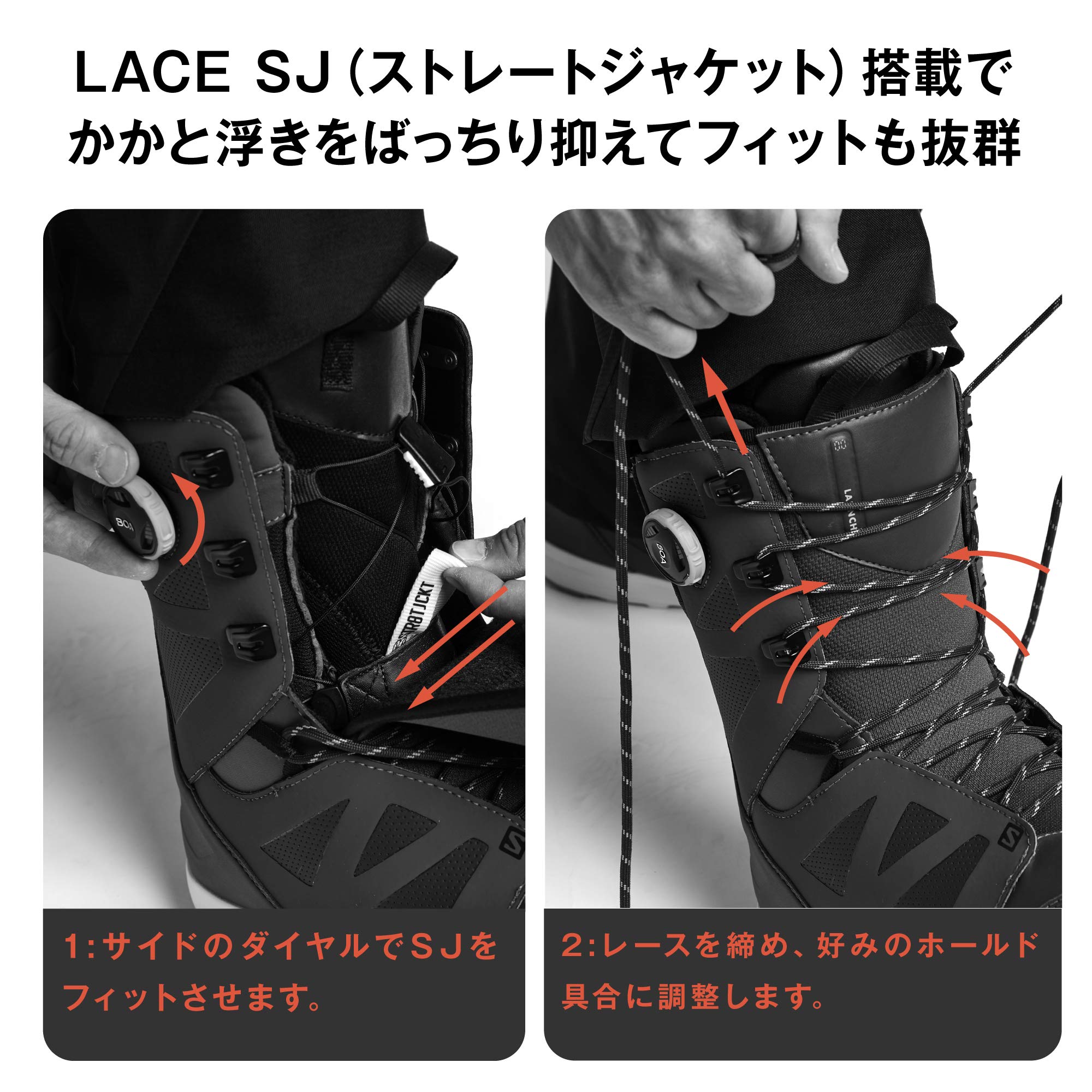 Amazon.co.jp: SALOMON(サロモン) スノーボードブーツ メンズ LAUNCH