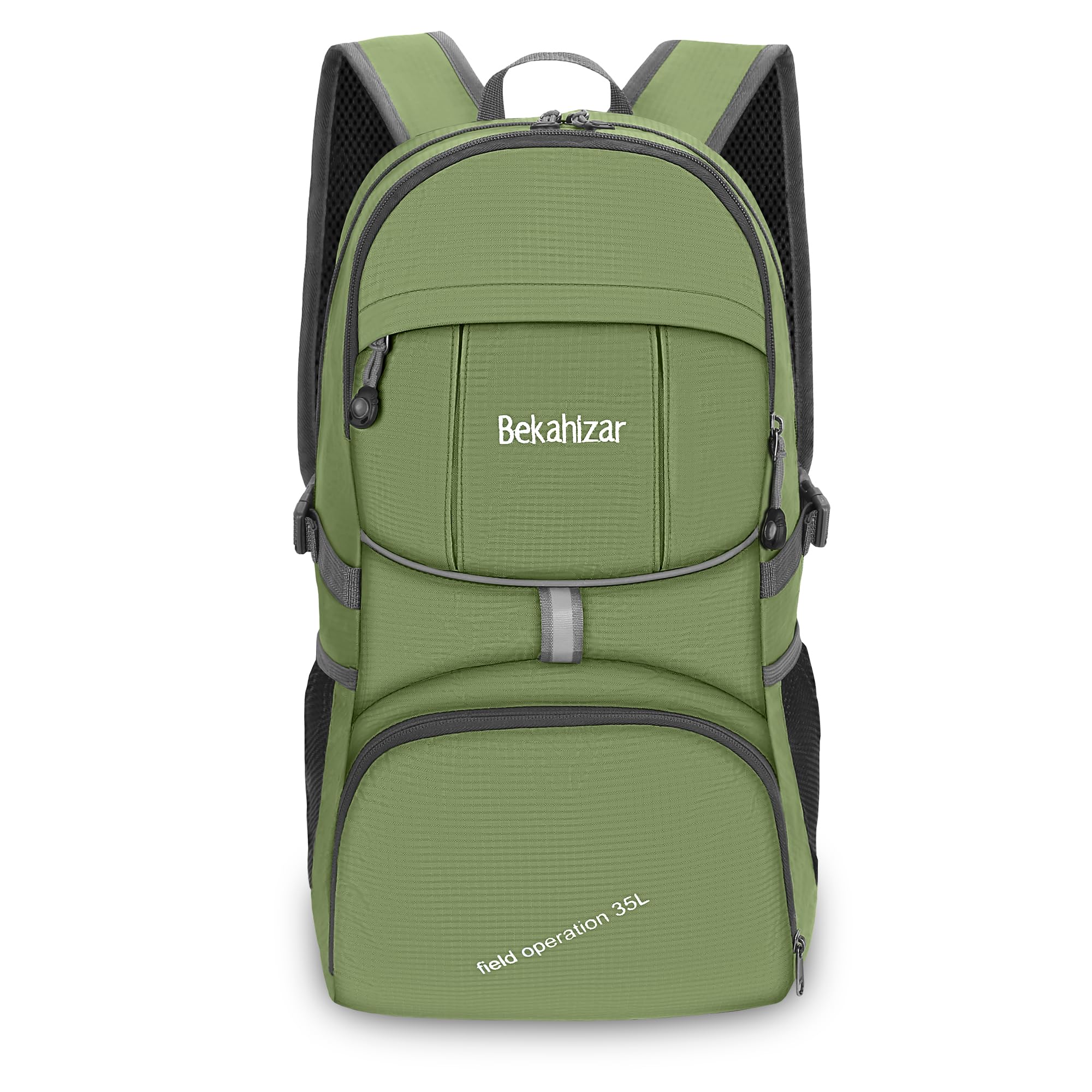 Bekahizar Faltbarer Rucksack 35L – Ultraleicht (360g), Mit Mehreren Fächern, Ideal Für Reisen, Wandern & Camping