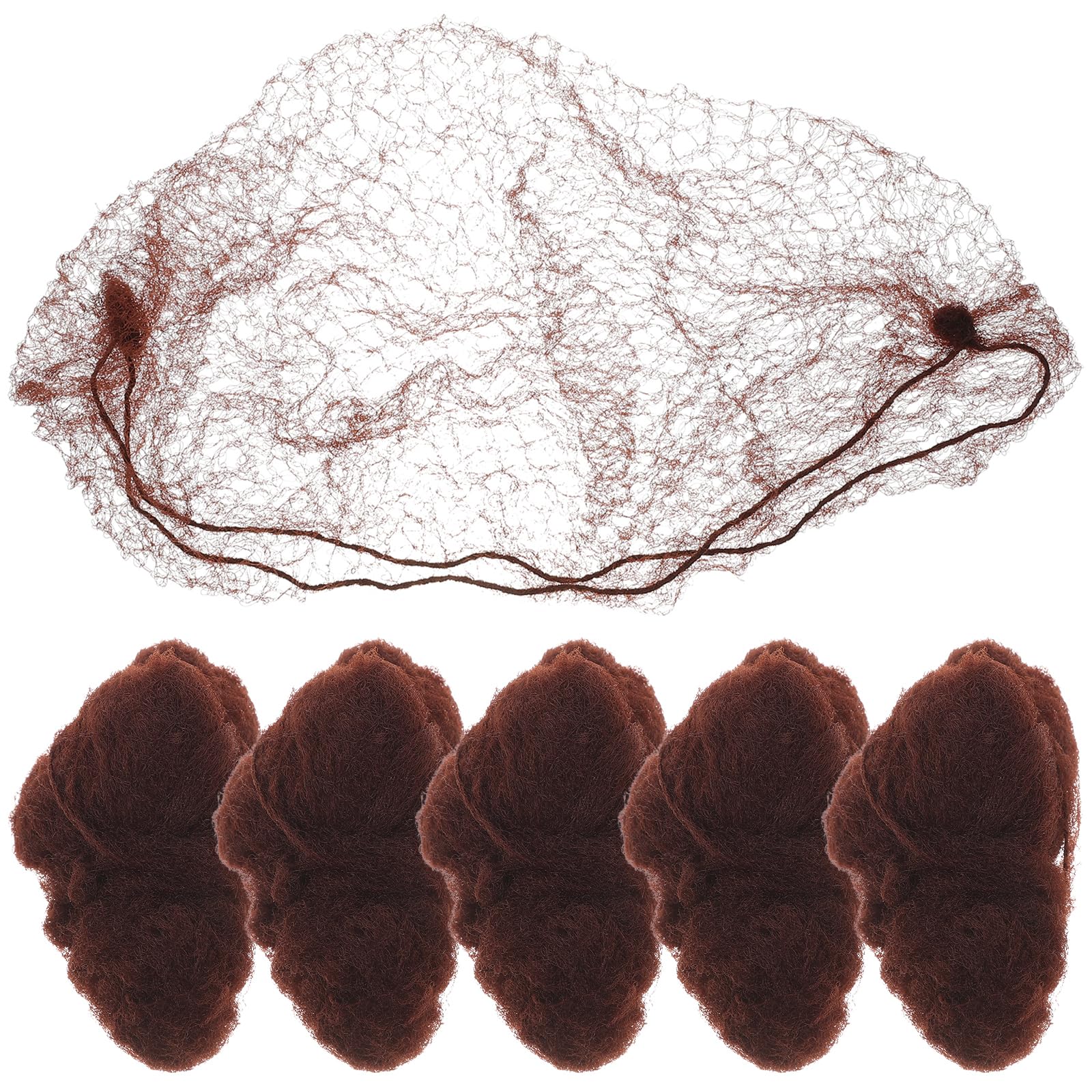 Artibetter 50pcs Hairnet Bun Net Invisible Elastic Mesh Net Wig Nets for Kitchen Food Serive Coffee Hair Bun Making Ballet Dancer