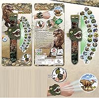 Vista 8 de RAYCHY Reloj Dinosaurio Linterna Proyector Juguetes Patrón Animal Antorcha Juguetes Educativos Regalo