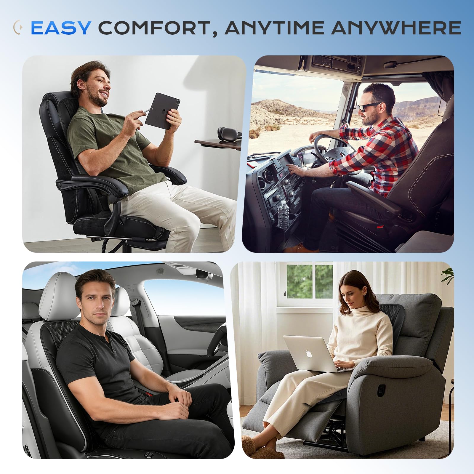 Coverado Estate Auto Coprisedili con Potente Ventilatori, 3 Velocità Regolabile Coprisedile Auto Ventilato Universal Fit per limousine,LKW, SUV, VAN