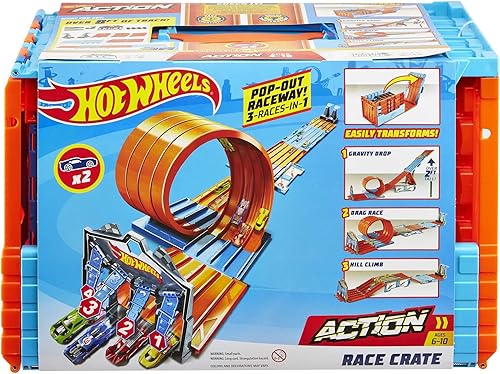 Miniatura 6 de Hot Wheels - Juego de 3 acrobacias en 1 almacenamiento portátil de 6 a 10 años