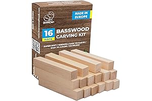 16-Piece Basswood Carving Kit: A Beginner's Guide to Artistic Woodworking