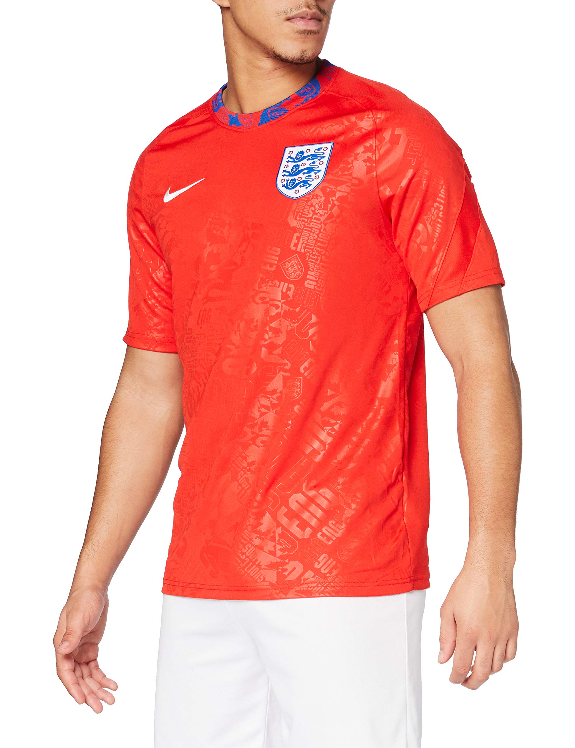 england pre match shirt red