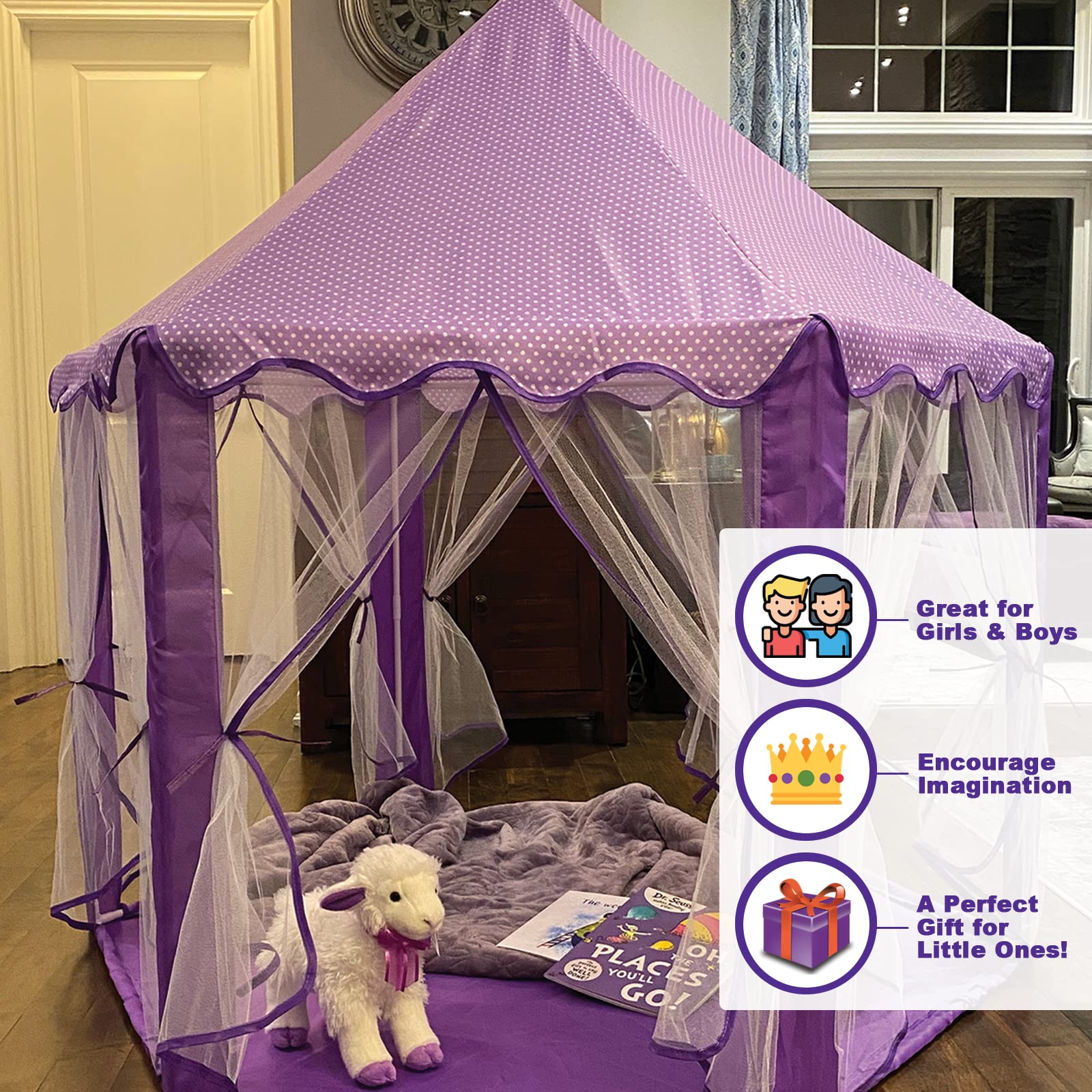 Purple Princess Tent Sleepovers Playtime And Reading Oh My Lg