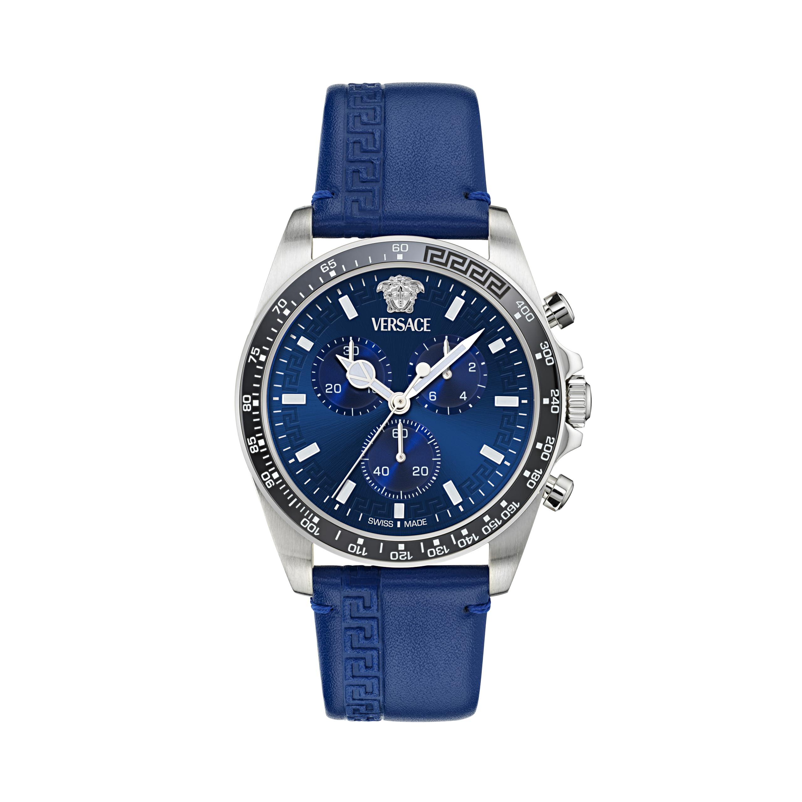 Versace Men's Chronograph Quartz Watch Greca Chr Wave Swiss Made