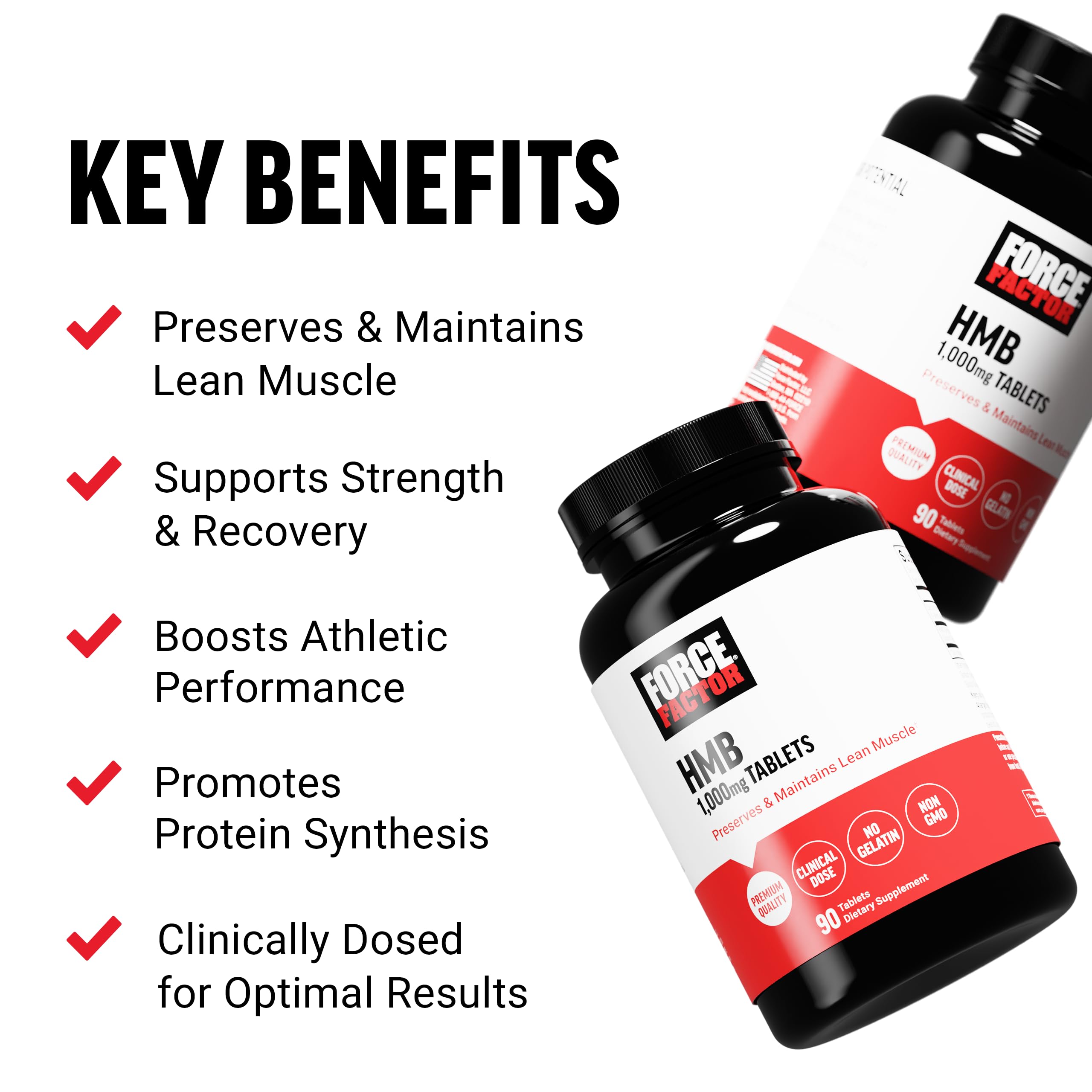 HMB POWER BOOST×6 Amazon.com: Force Factor HMB Supplement to Preserve Lean Muscle