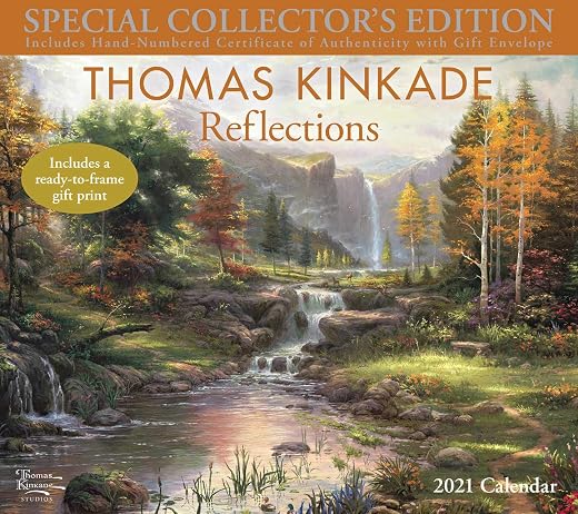 Thomas Kinkade Special Collector's Edition 2021 Deluxe Wall Calendar: Reflections