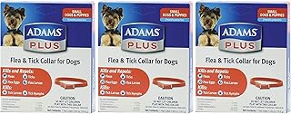 Adams Plus Flea & Tick Collar for Dogs Small Dogs - Pack of 3
