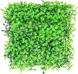 Aquarium Decorations Grass Artificial Plastic Lawn 10 inches Square Landscape Green Plants,Easy t...