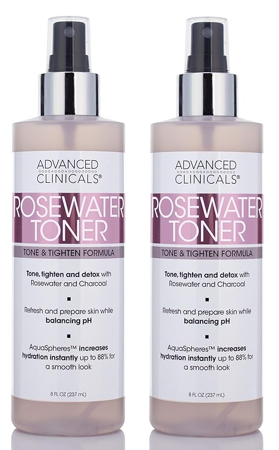advanced clinicals rosewater toner