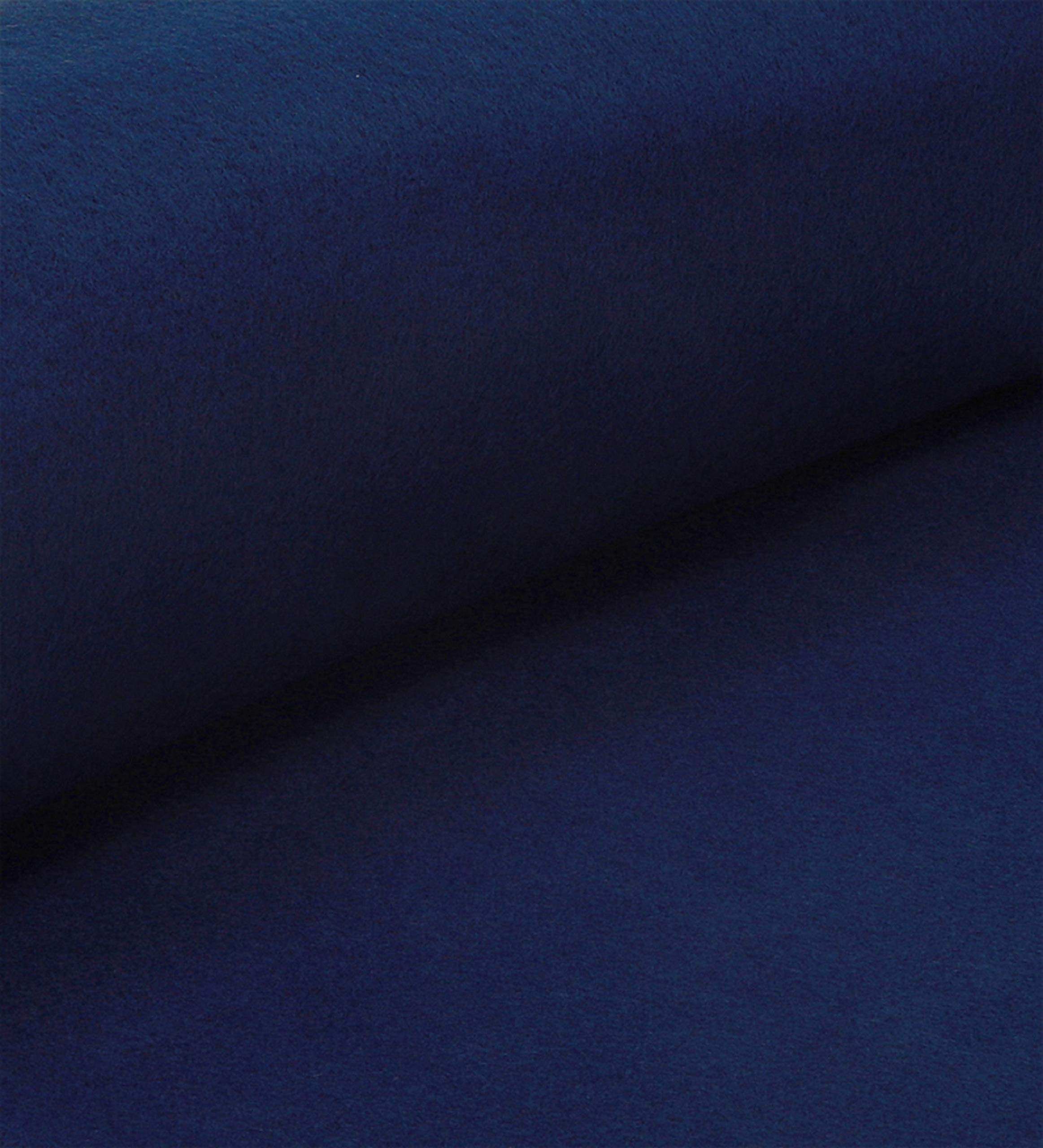 Betz Lot de 4 couvertures Polaires Plaids Taille 130x170 cm Couleur Bleu foncé