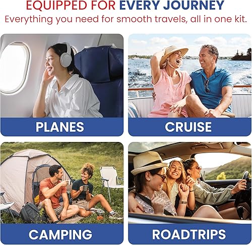 Miniatura 7 de Kit de medicina de viaje de alta calidad, 37 paquetes envueltos individualmente (74 piezas) - Medicamentos OTC aprobados por la TSA para viajes