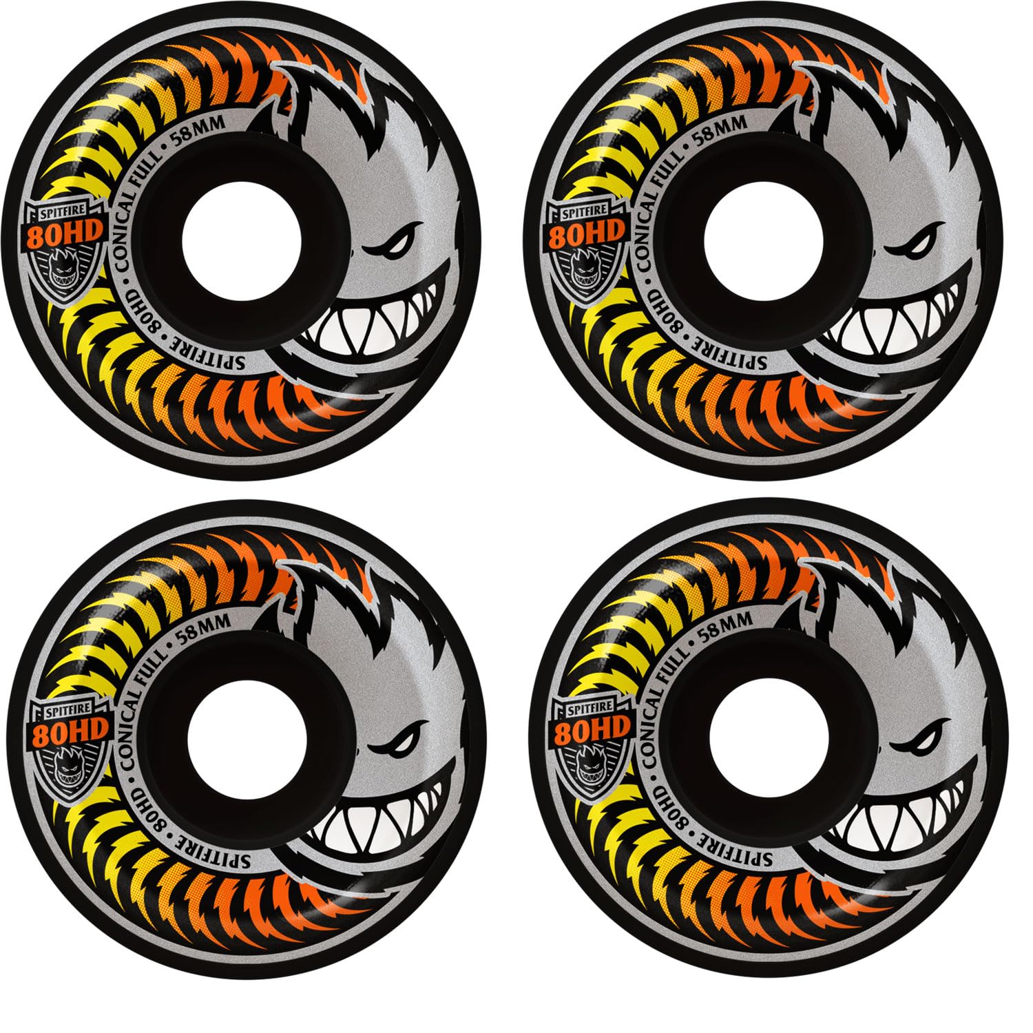 Amazon.com: Spitfire Skateboard Wheels 58mm 80HD Fade