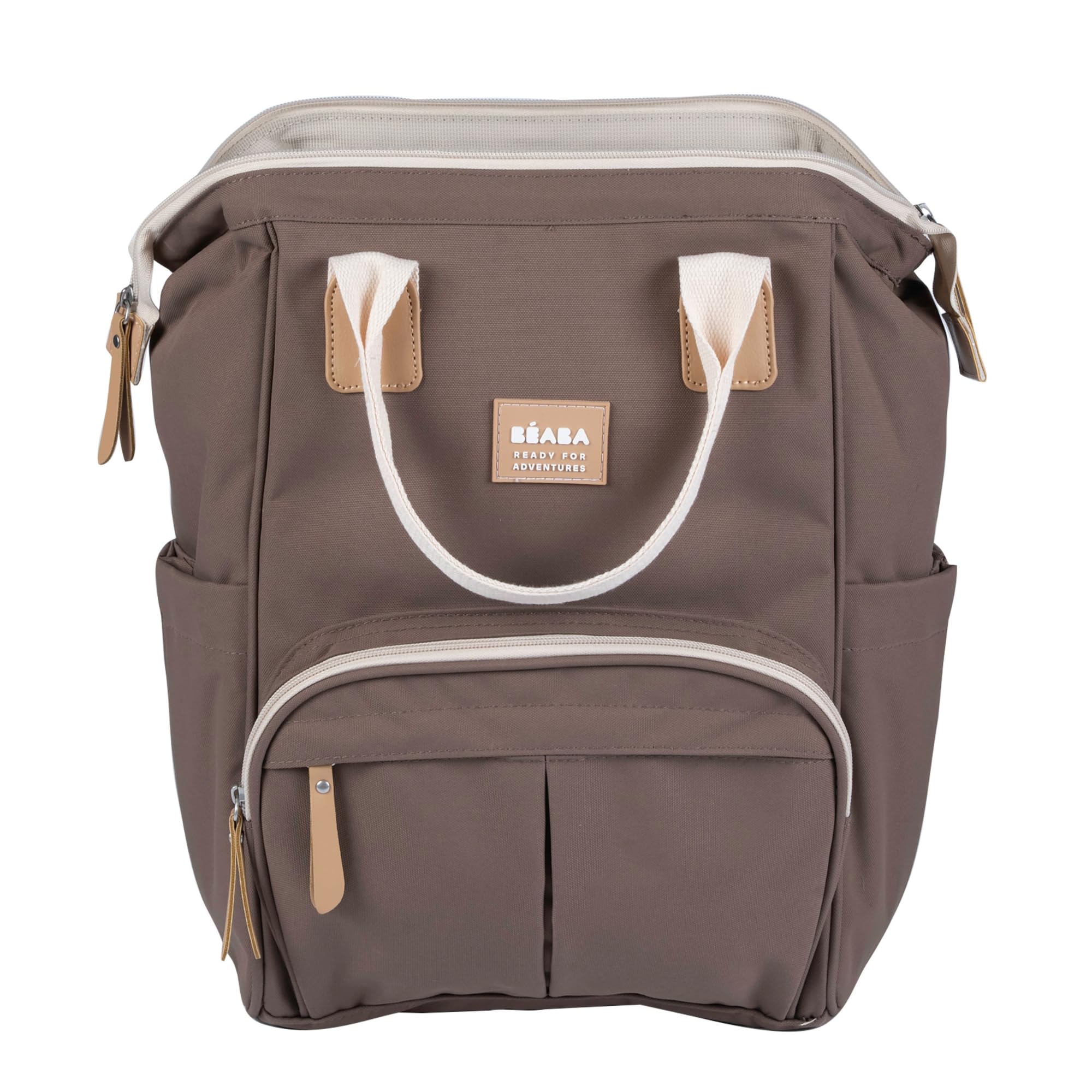 BÉABA, Zaino Fasciatoio per Bebè, Grande Capacità di Archiviazione, Tasche Termiche Multiple, Fasciatoio Incluso, Grande Apertura, Borsa da Viaggio Multifunzionale, Wellington, Cacao