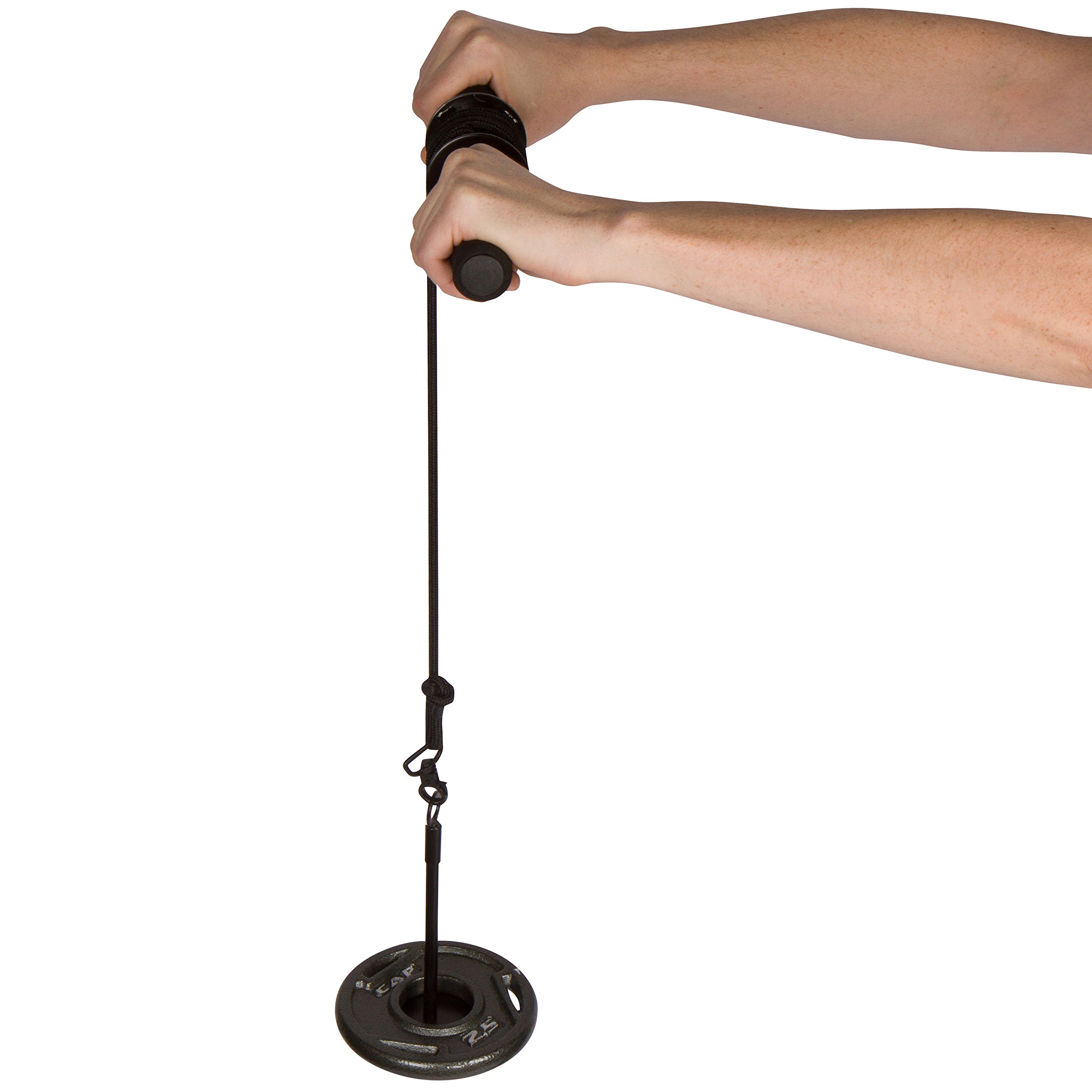 Trademark Innovations Wrist and Forearm Roller Armblaster For Standard 2.5cm Plates