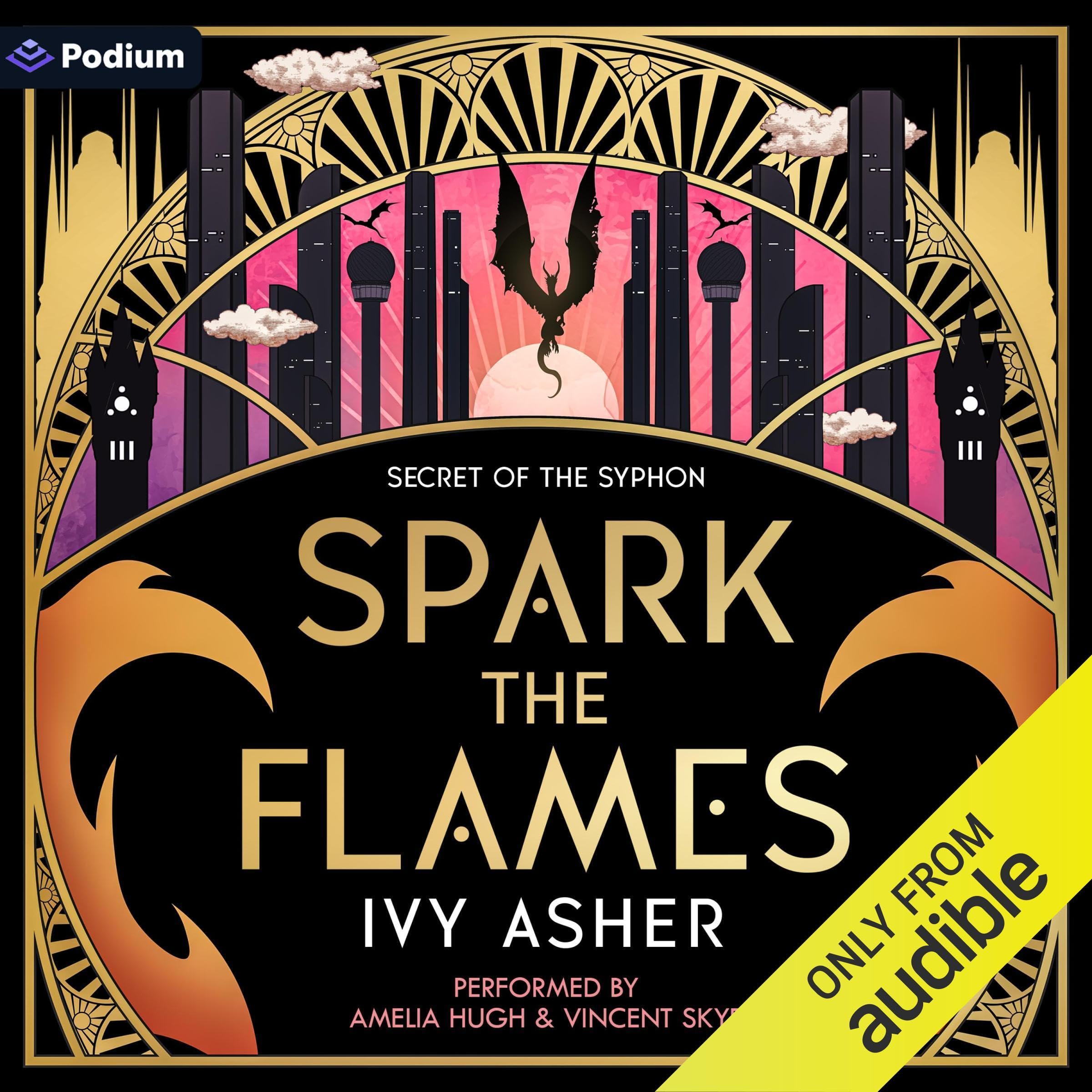 Cover of Spark the Flames: A Romantasy: Secret of the Syphon, Book 1