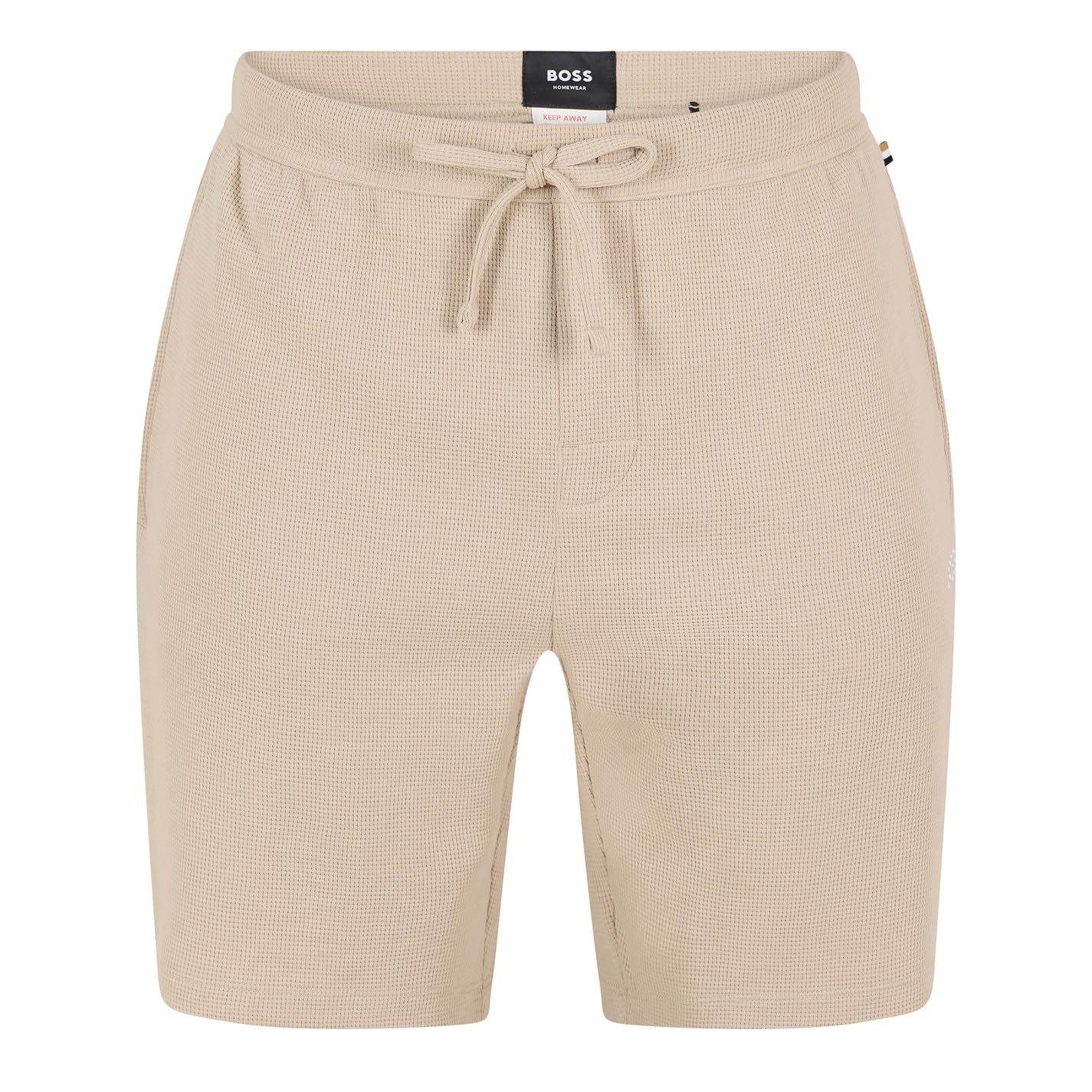 Boss Men's Bodywear Waffle Soft Texture Shorts - Beige 275 - Large