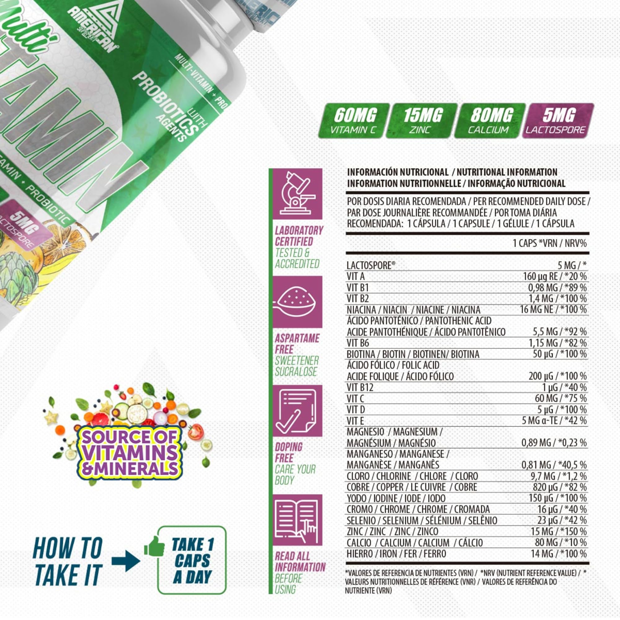 Pack de Salud, Bienestar y Vitalidad: Multivitaminas (60 cápsulas) + Omega 3 (90 cápsulas) + Vitamina C (120 cápsulas) | Beneficia al Sistema Cardiovascular | Shaker REGALO