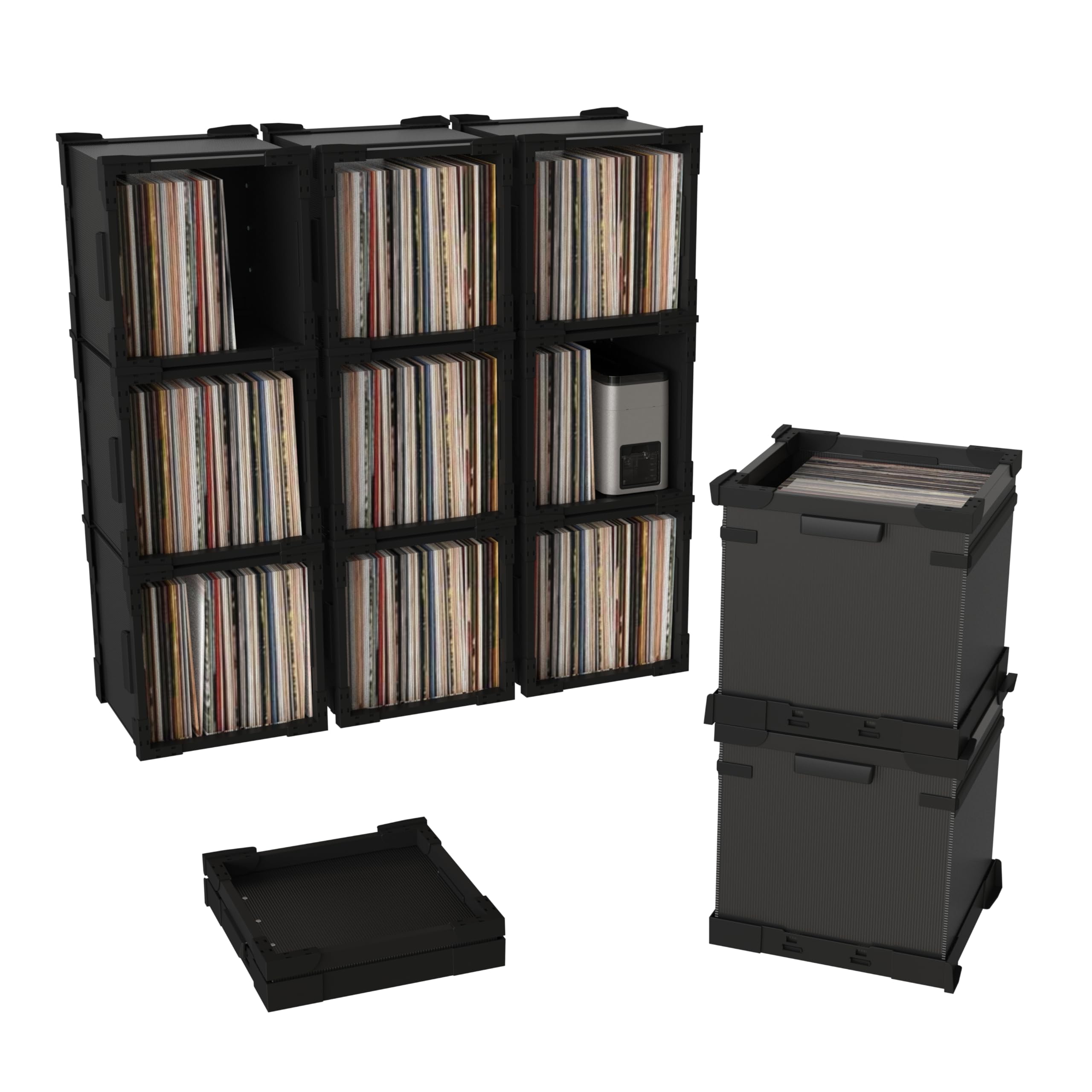 Amazon.com: HumminGuru FlexiCube Vinyl Record Storage Box