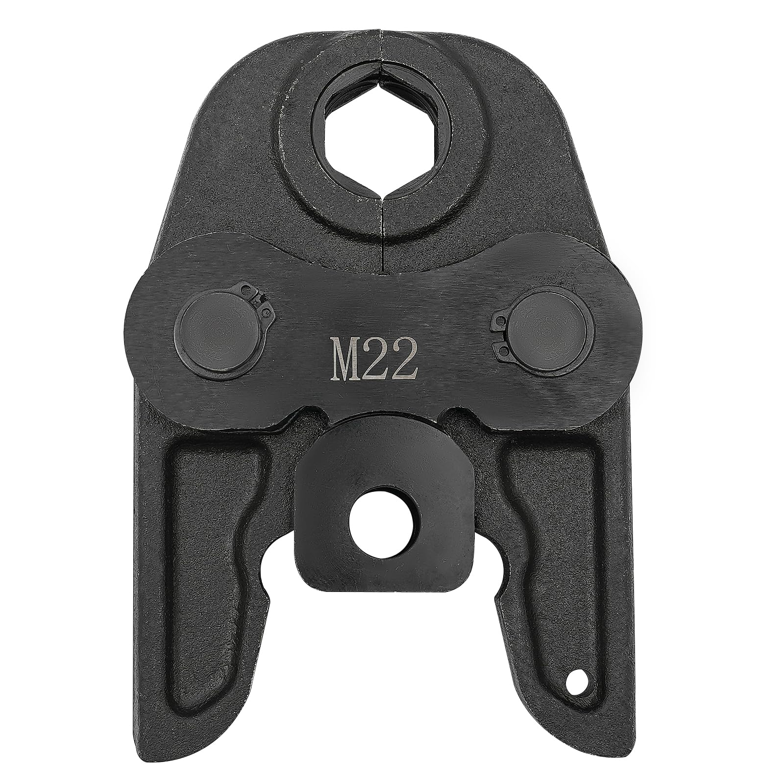 Mordaza M22, pinza de prensado, contorno de prensado, área de trabajo diámetro 22 mm, mordaza de presión para tubos compuestos