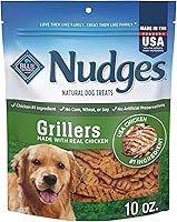 Vista 12 de Blue Buffalo Nudges Grillers - Golosinas naturales para perros, fabricadas en los Estados Unidos con pollo real, bolsa de 16 onzas