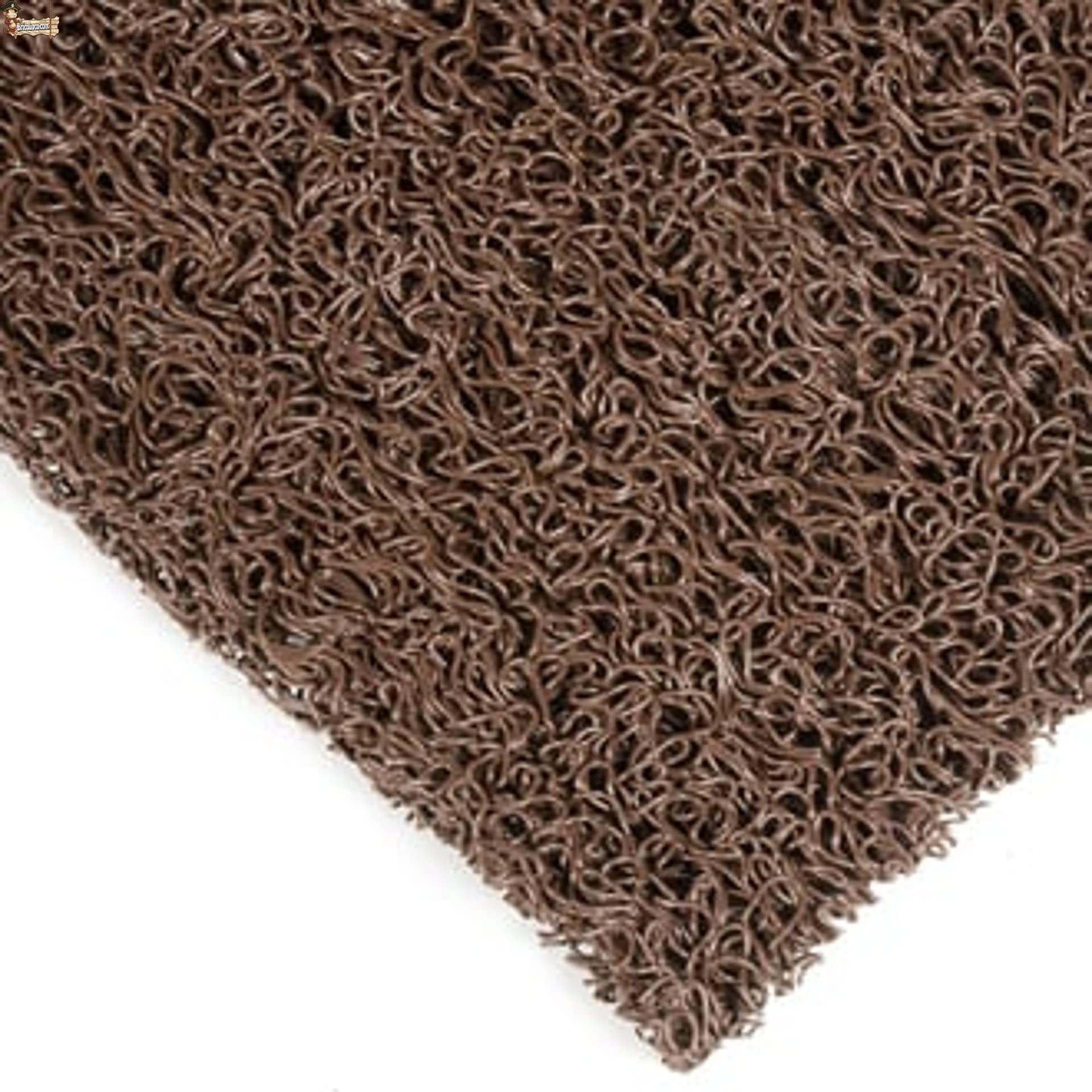 BricoLoco.com Wycieraczka Wejście do domu, taras. Guma Curl Zewnętrzna lub Wewnętrzna. BRĄZOWY. przez Metrów lub Rolka. Szerokość 1,20 MTS. x 6 MTS. Długość. Grubość 14 mm. Bez podstawy. Dywan Vinyl loki. (Brązowy, 6)