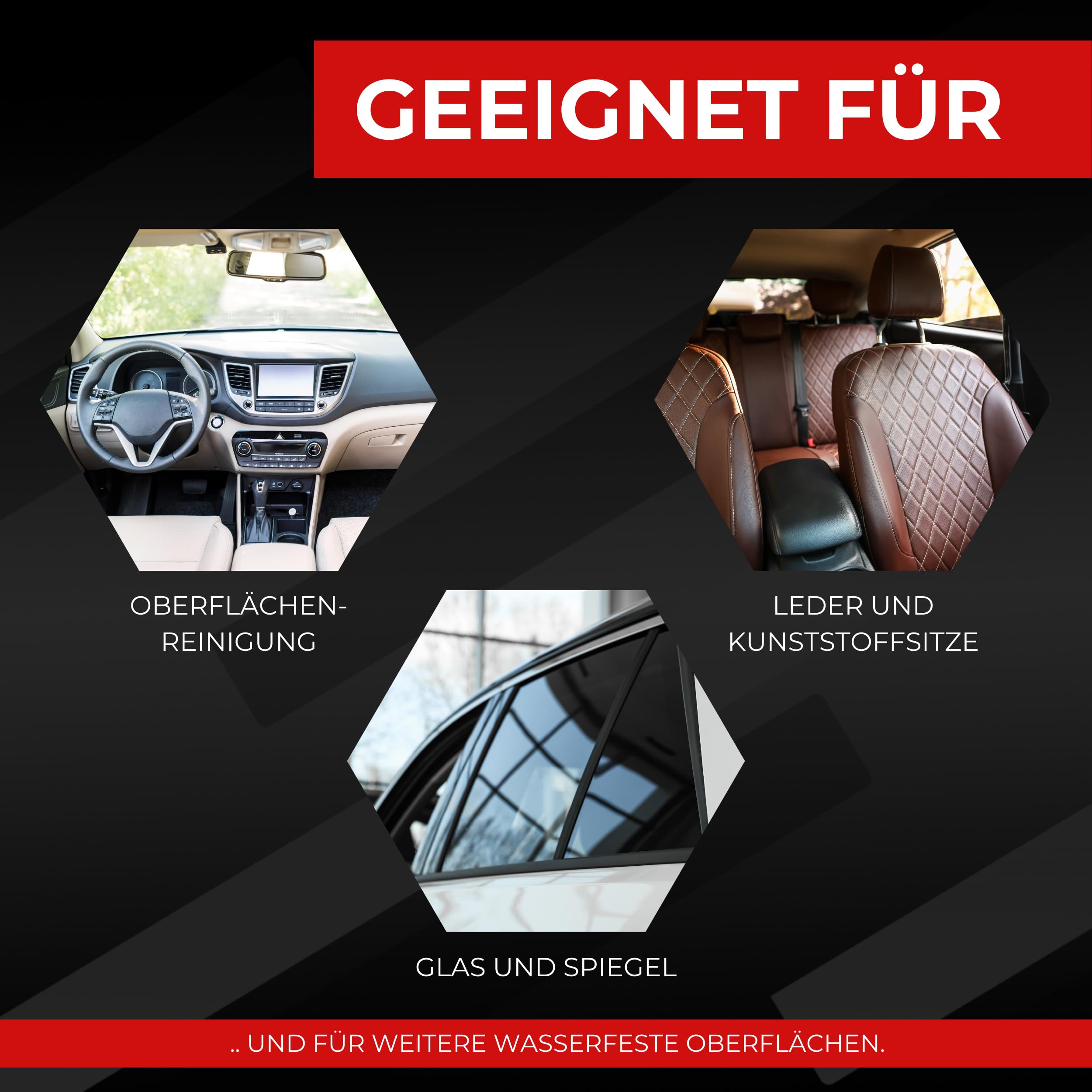 Brestol® Neutralreiniger gebrauchsfertig 4x750 ml - Vielseitige Reinigung für alle Oberflächen - Effektiv & sparsam – Ideal für die Autopflege - Cockpitreiniger, Mehrzweckreiniger + 4X MFT Poliertuch
