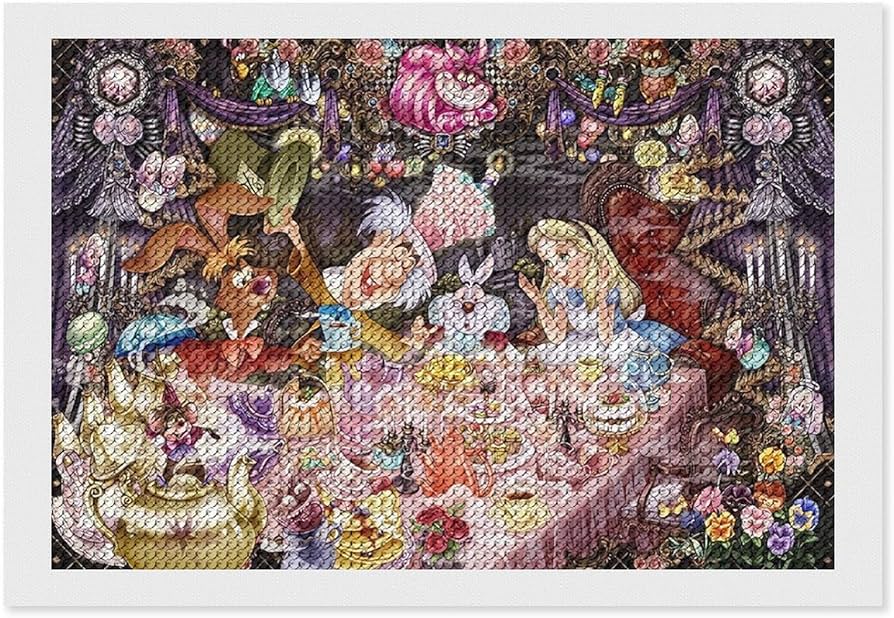 Amazon | ダイヤモンドアート 不思議の国のアリス ダイヤモンド絵画 5D