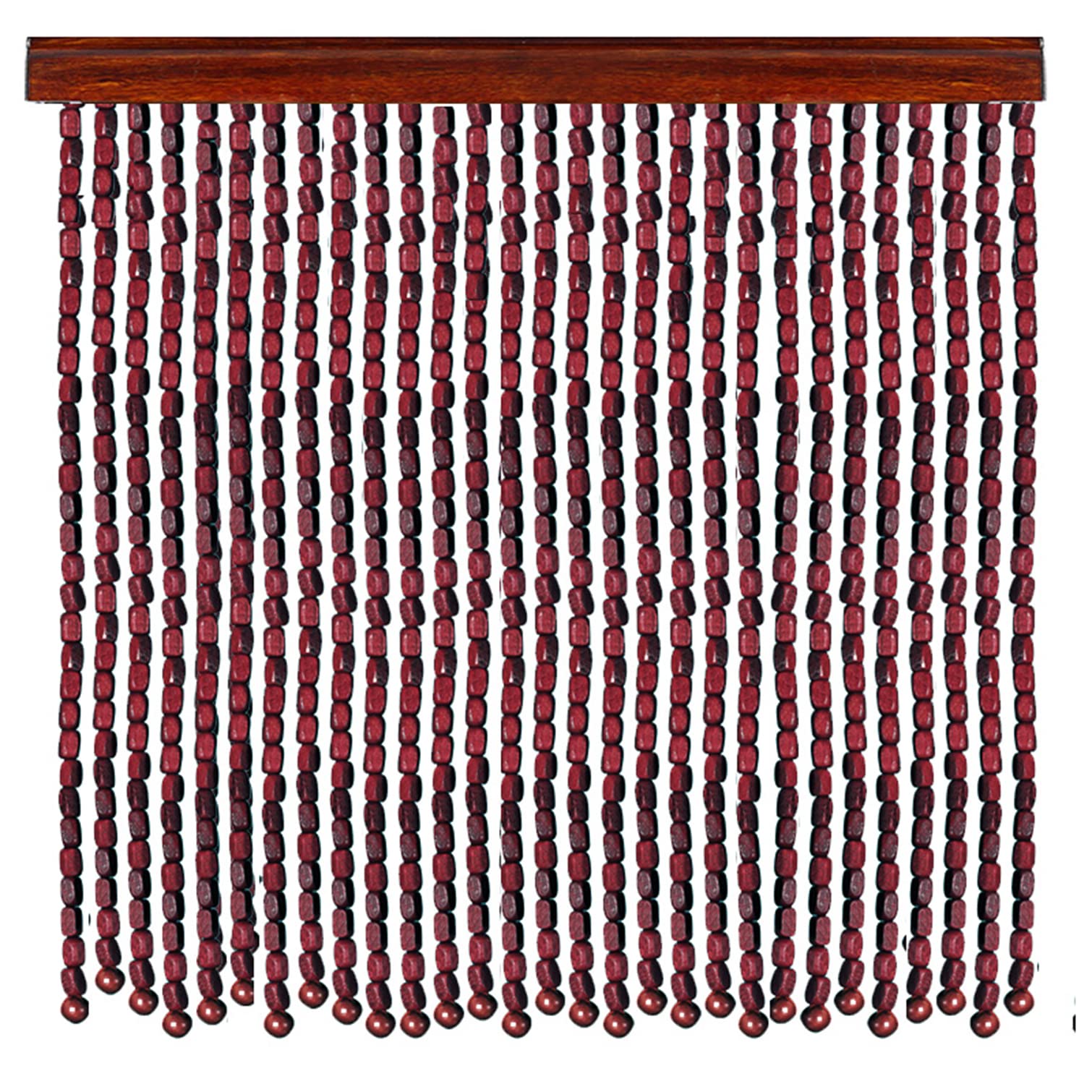 NIANXINN Rideau de Perles en Bois,Rideau en Bambou,Rideau Mouche Intérieur et Extérieur,Pare-Vue Anti-Insectes,Diviseur Décoration à Suspendre Panneau,pour Entrée Salon Chambre (90 strands-90x210cm)
