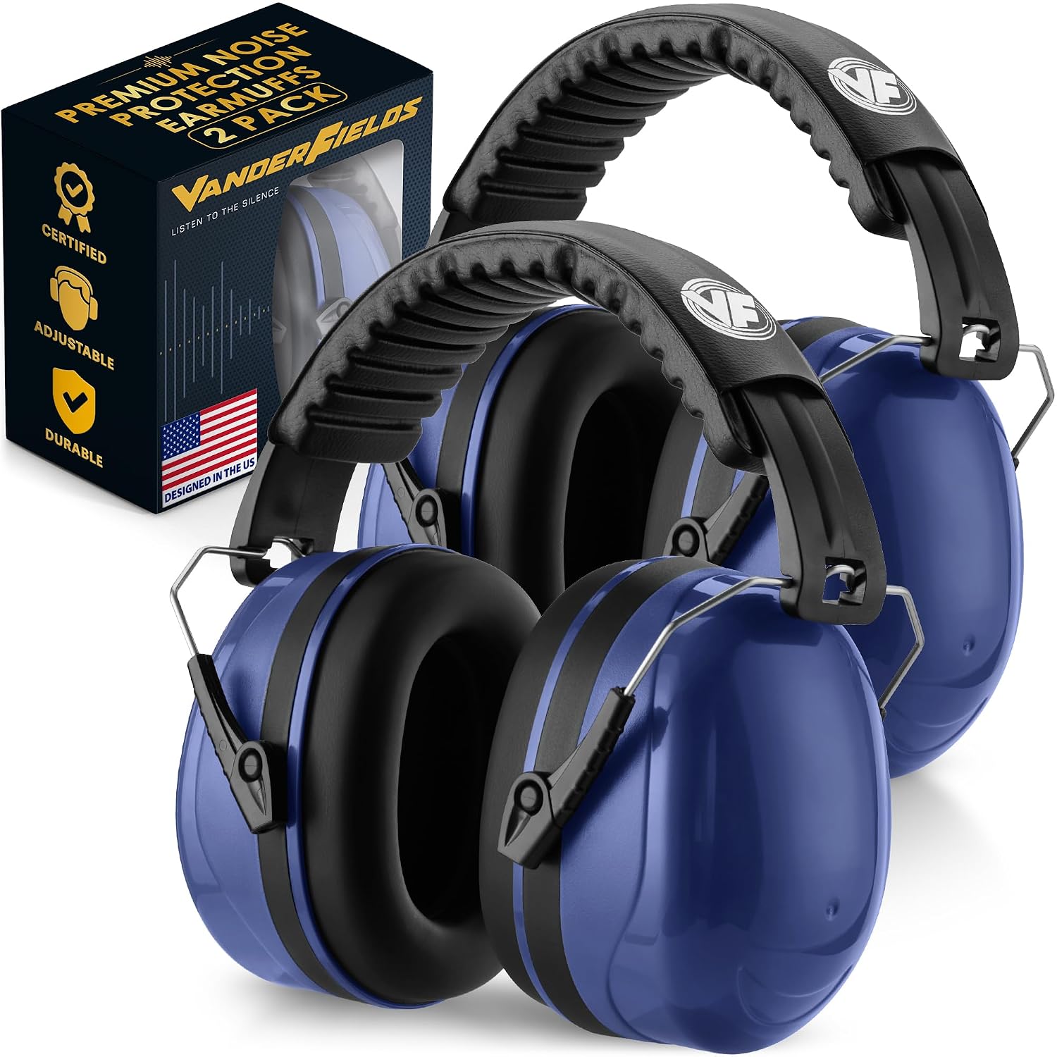 Noise Reduction Earmuffs for Adults - 35 dB (2K Hz) Protection Headphones
