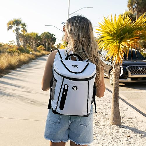 Miniatura 4 de geckobrands Opticool - Enfriador de mochila con capacidad para 36 latas o 18 botellas, 3 bolsillos, tapa de fácil acceso