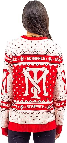 Miniatura 6 de Scarface The World is Yours Tony Montana Ugly Christmas Sweater, Multi colorido