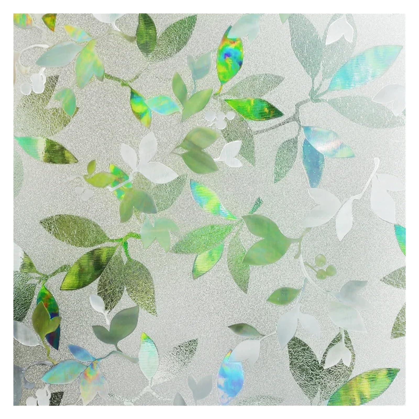 Window Privacy Film Static Clings Vinyl 3D Decals Stickers Rainbow for Glass Windows(30x300cm)