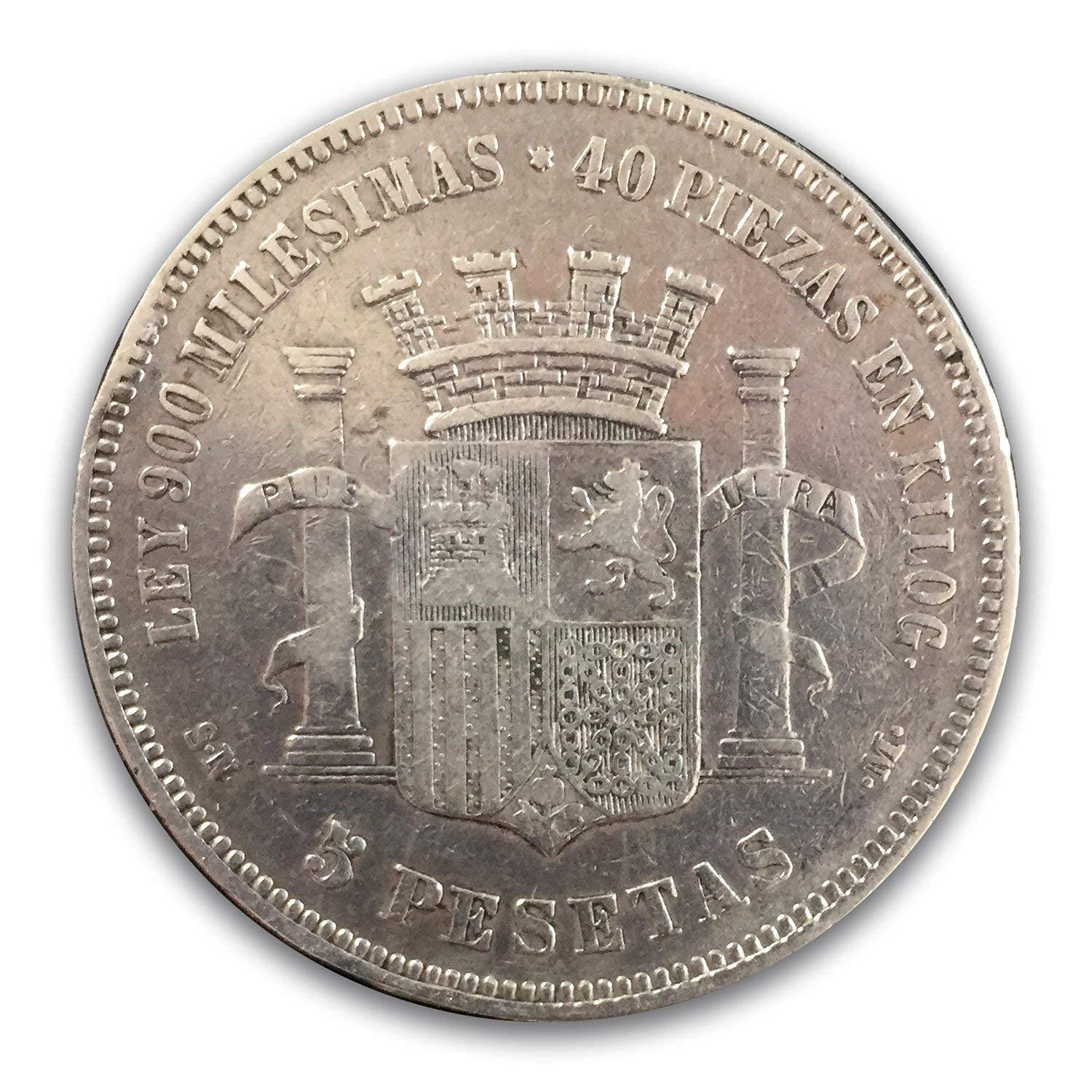 IMPACTO COLECCIONABLES Monedas Españolas - 5 Pesetas de la República (1870). Los Duros de Plata