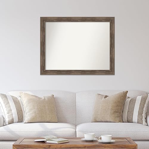 Miniatura 4 de Amanti Art Espejo personalizado, espejo de baño de madera dura, espejo de pared o espejo de tocador de baño sobre el fregadero (31.75 x 40.75