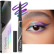 Ofanyia Multichrome Eyeliner Pencil - Metallic Gel Eyeliner in Blue Green Purple Shifting Colors - Long-lasting Waterproof, Smudge Proof