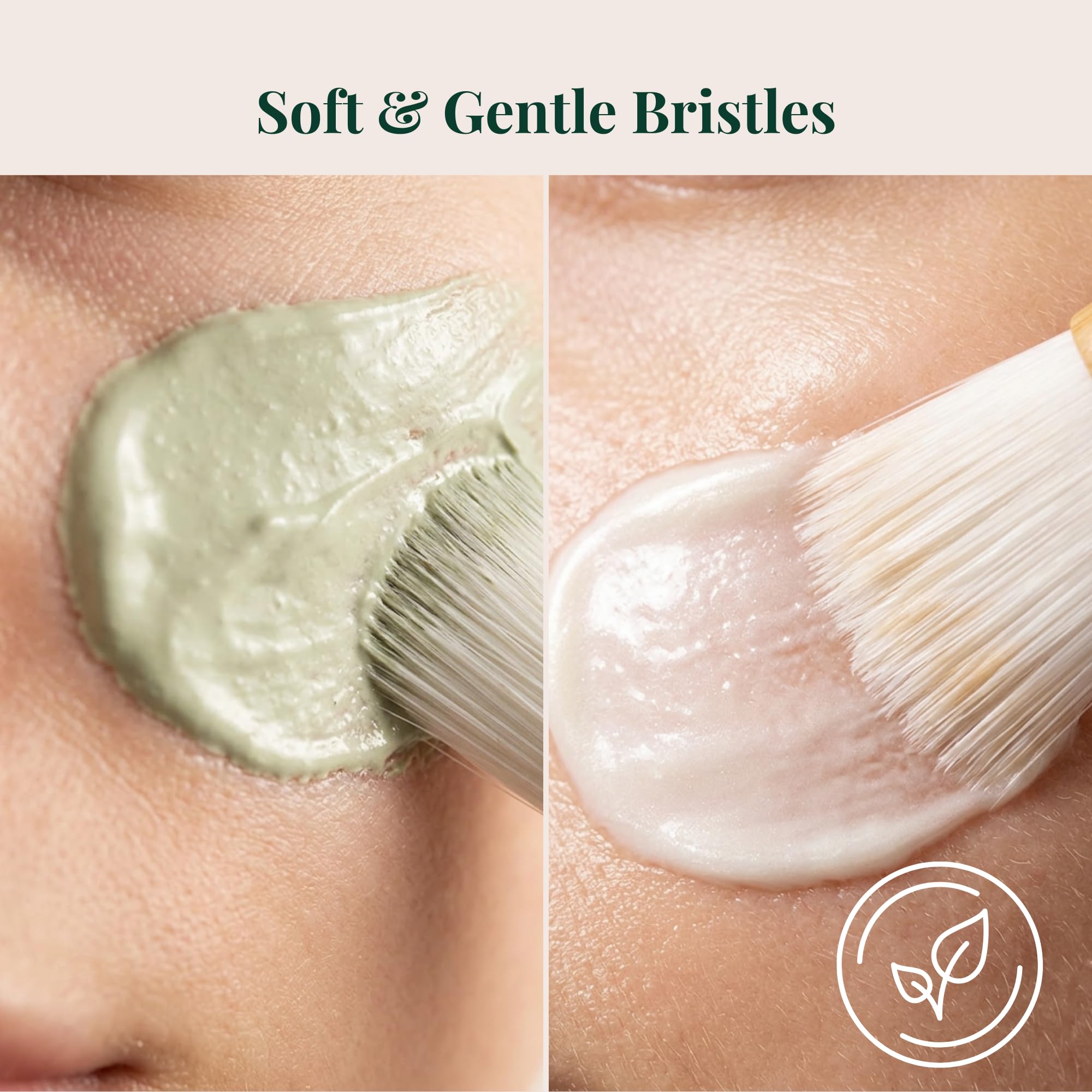 Set 4 Pezzi Maschera Viso Bambù con Ciotola, Pennello, Spatola e Cucchiaio – Kit Applicazione Maschere Facciali Riutilizzabile, Accessori Beauty Skincare Facile Pulizia