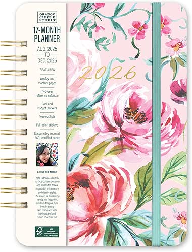 Orange Circle Studio Academic Planner 2026, Bella Flora, Do It