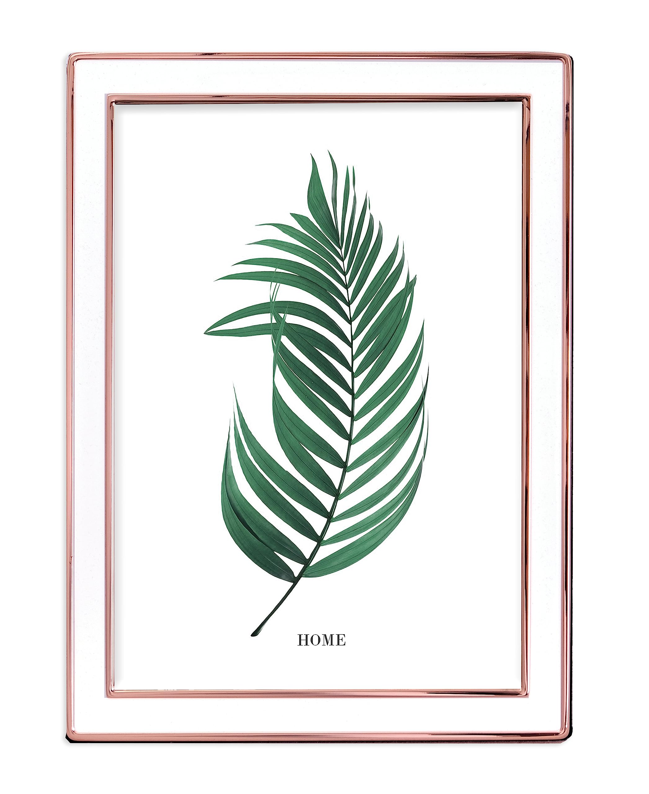 Inov8 Framing Tarnish Resistant Silver Plated Picture Frame - Rose Gold Cream Enamel Design for 6x4 Inch (15x10cm) Photo