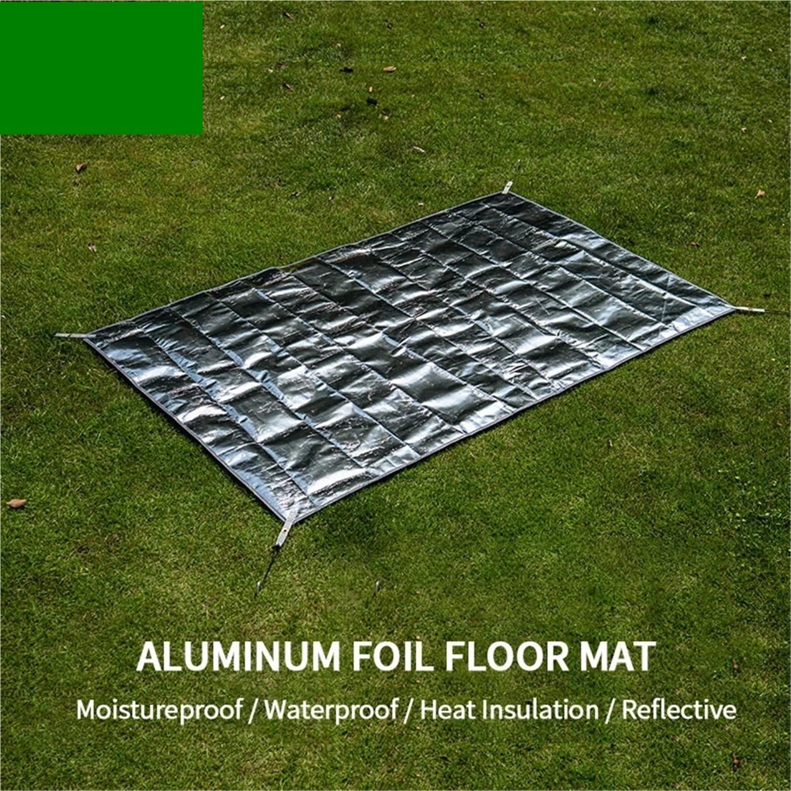 Mata kempingowa z folii aluminiowej, Karimata z folii aluminiowej, składana ultralekka mata podłogowa, izolacja termiczna