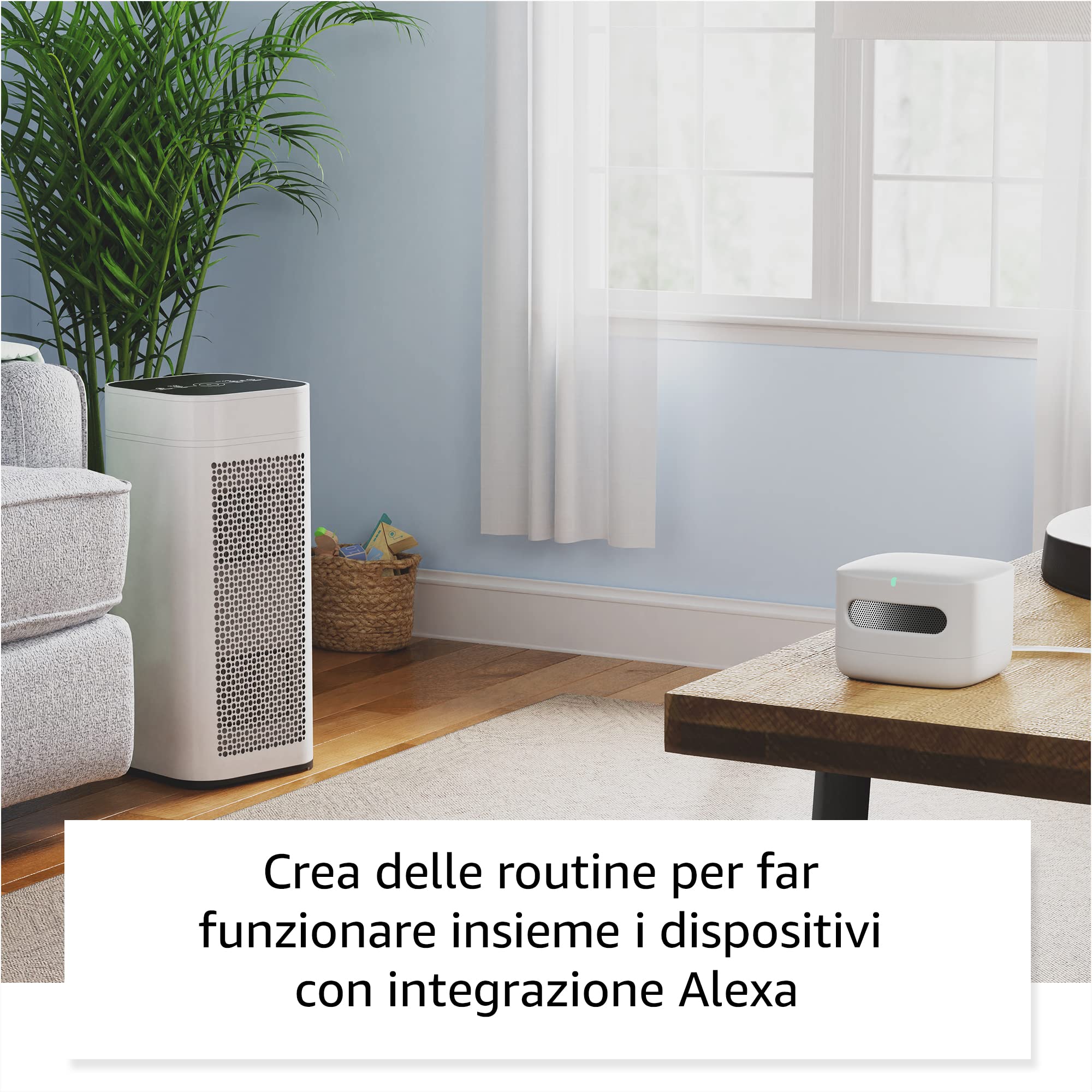 Amazon Smart Air Quality Monitor (Ultimo modello) | Sistema di monitoraggio della qualità dell’aria di Amazon | Conosci la qualità dell’aria, compatibile con Alexa