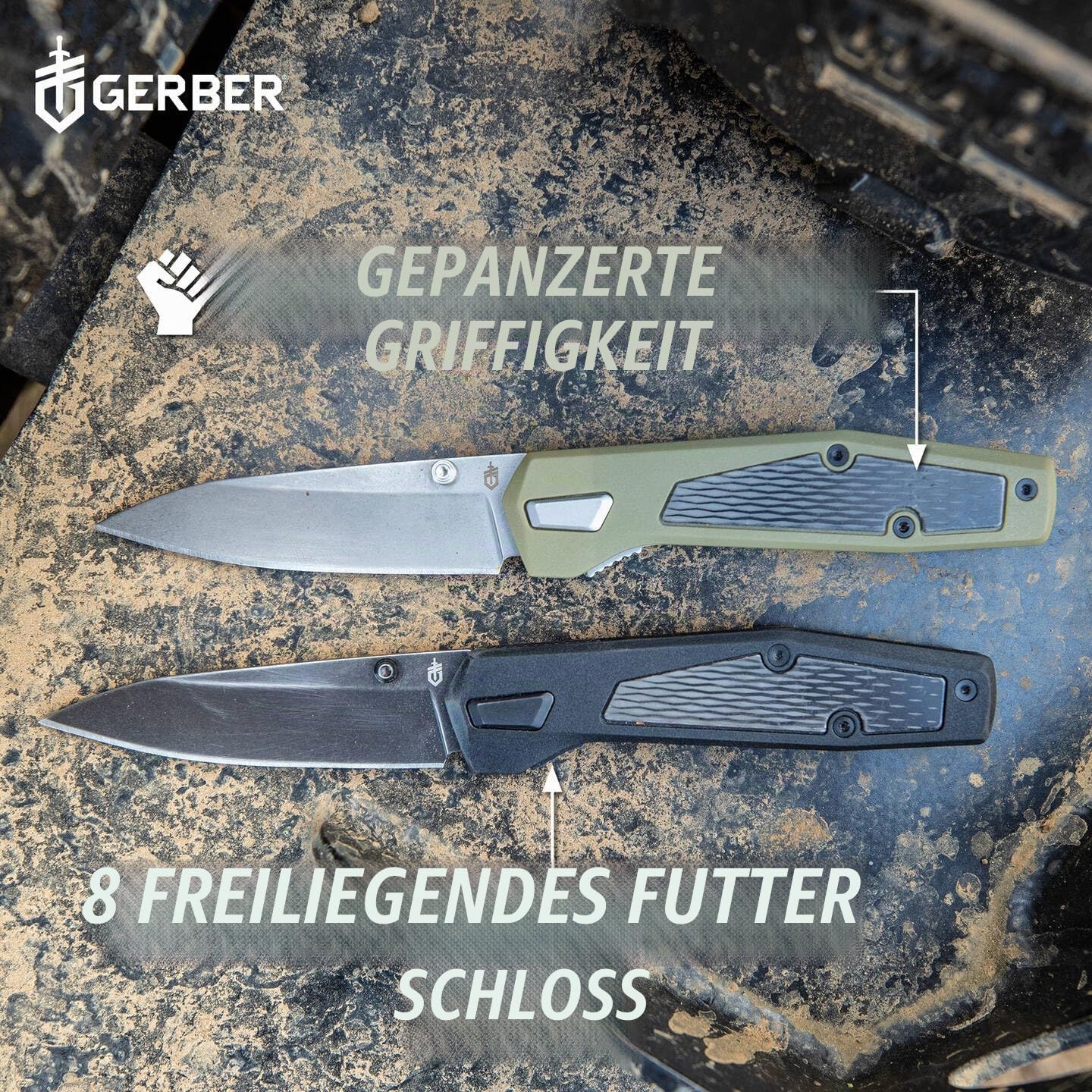 Gerber Taschenmesser mit Gürtelclip, Fuse, Klingenlänge: 8,56 cm