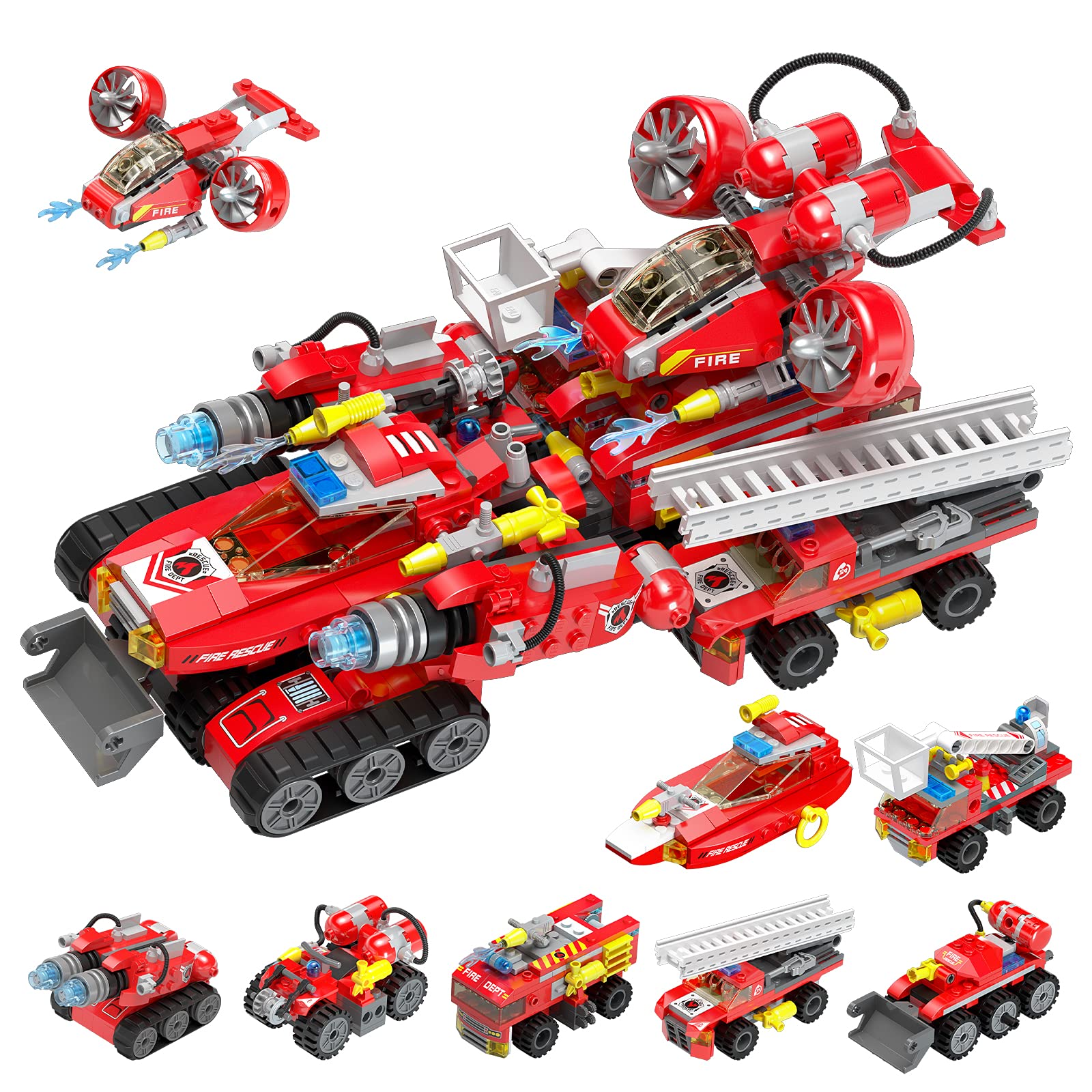 Buy Henoda Stem Building Toys for 612 Year Old Boys Girls, 8 in 1 Fire