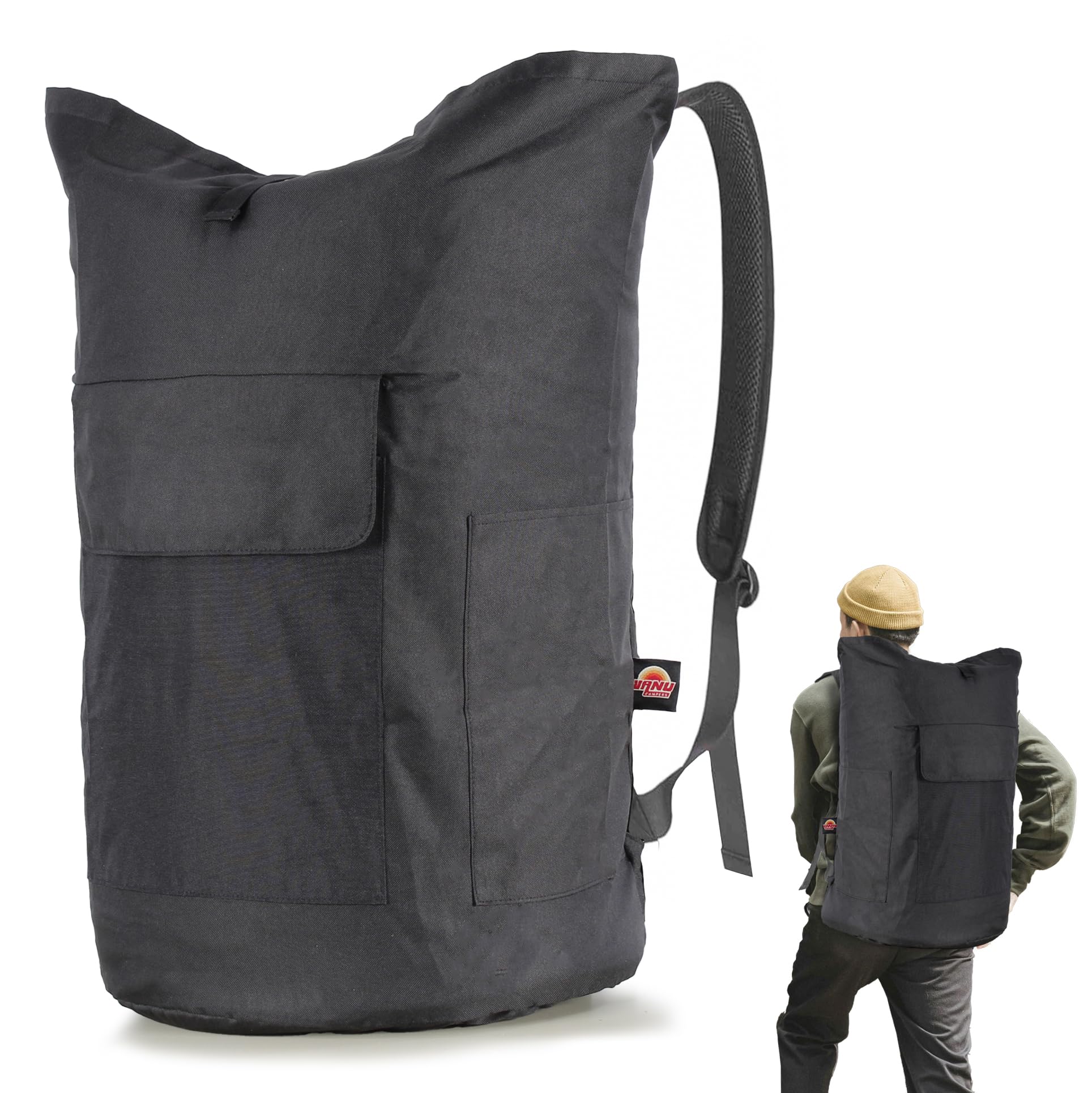 Grand sac à linge pliable de voyage XXL 115 l pour ranger les vêtements portés
