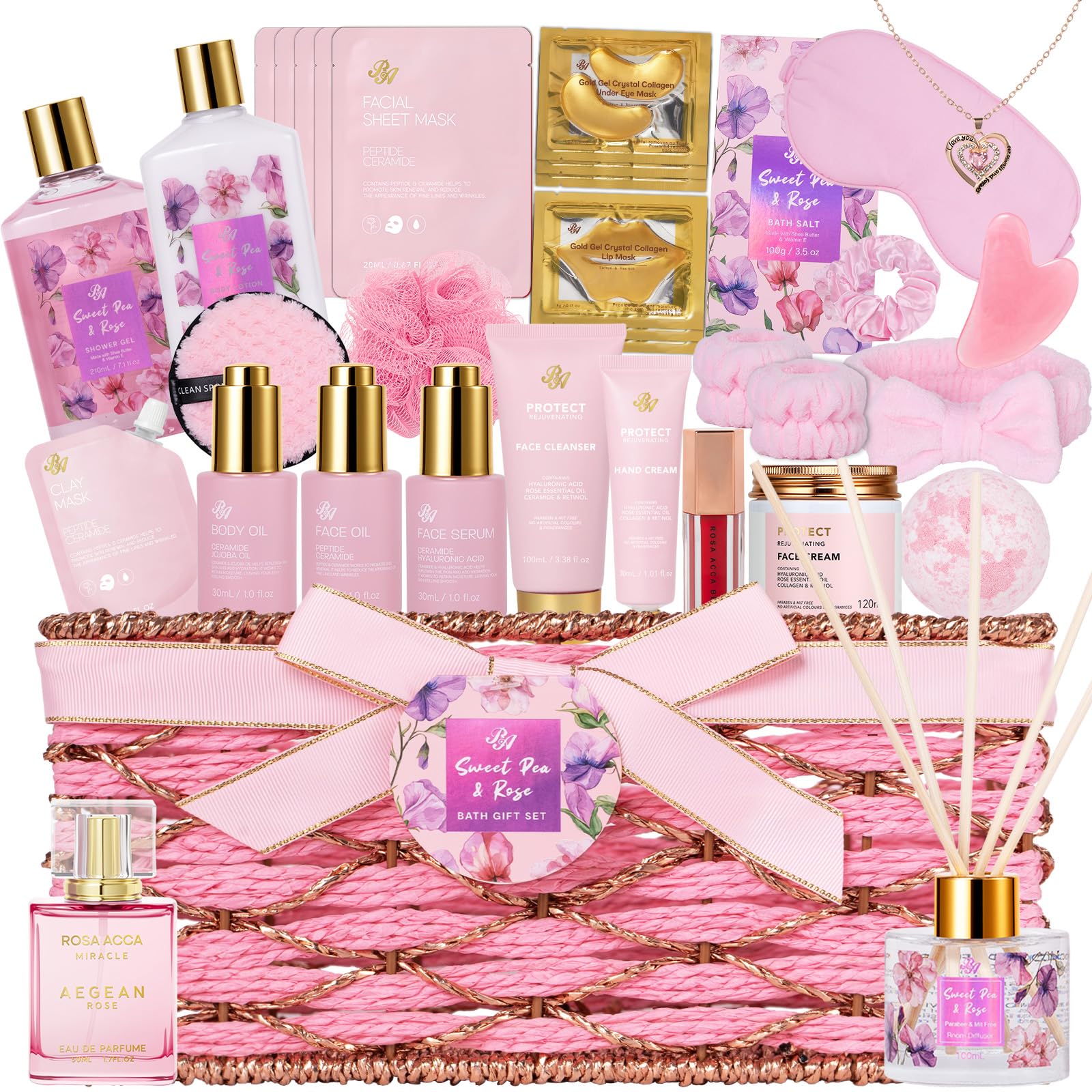 Amazon.com : 35 Pcs Mothers Day Gifts for Mom, Rose Bath & Body