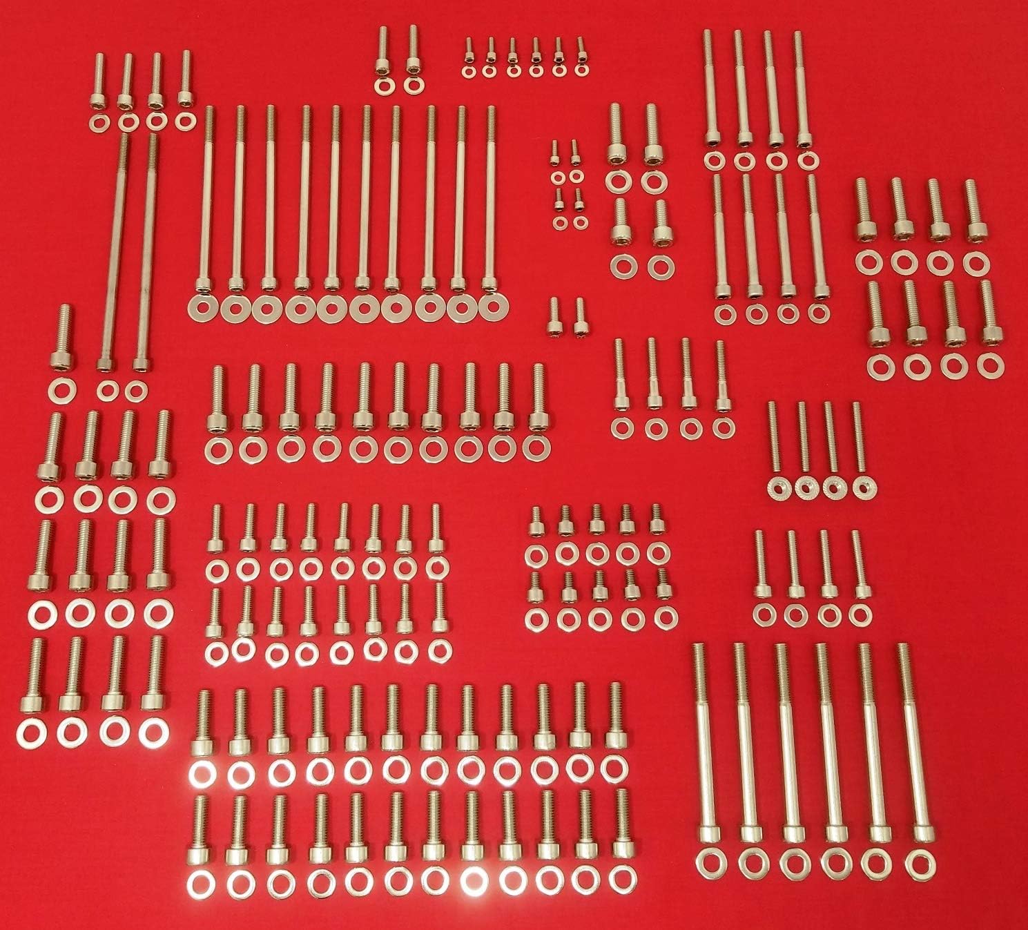 GM LS LS1 LS2 LS3 LS6 LS7 LSX STAINLESS STEEL ENGINE ALLEN BOLT KIT