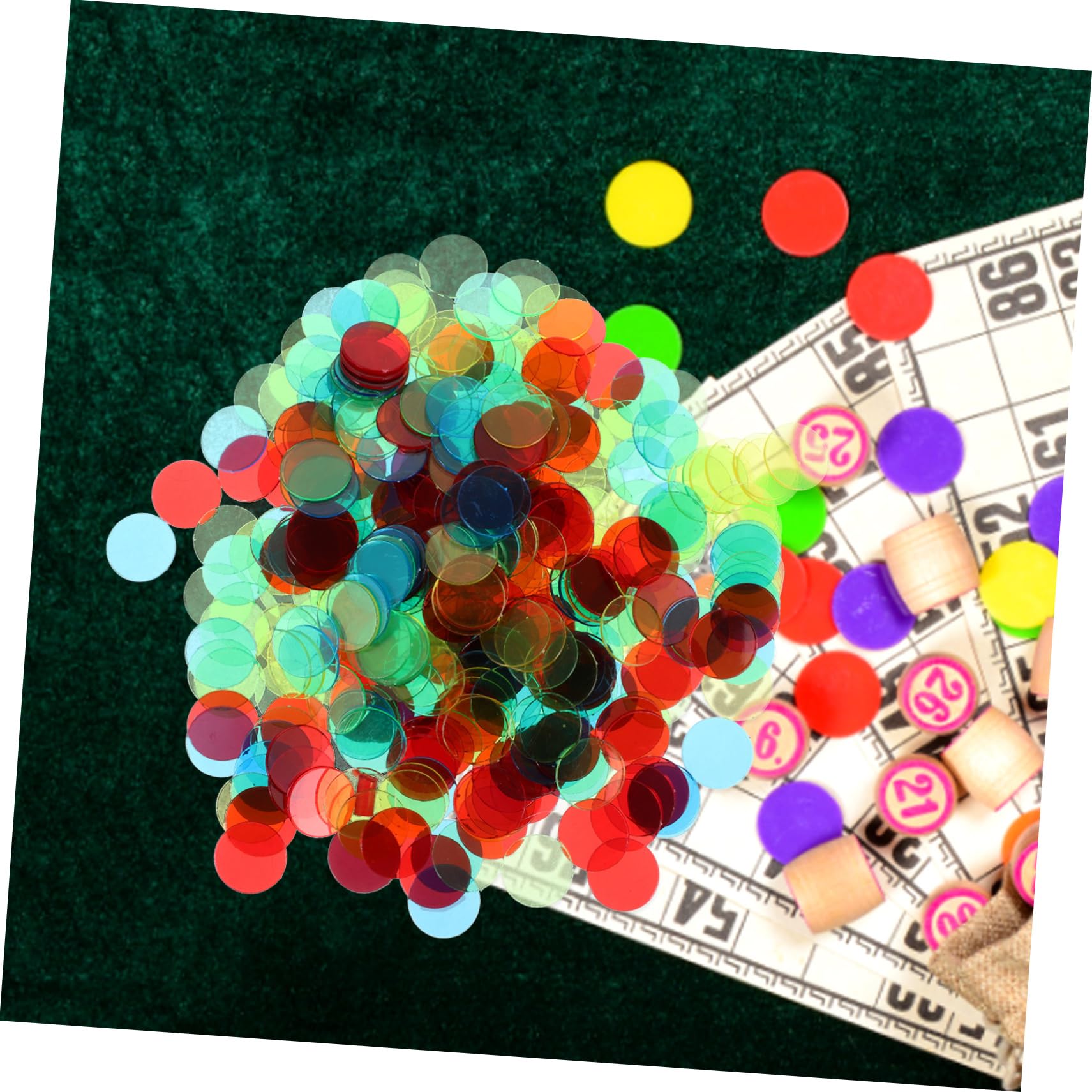 1200stücke Bingo Chips Für Bingo-spiele Translucent Marker Für Klassenzimmer Und Freizeit Zum Abdecken Von Zahlen