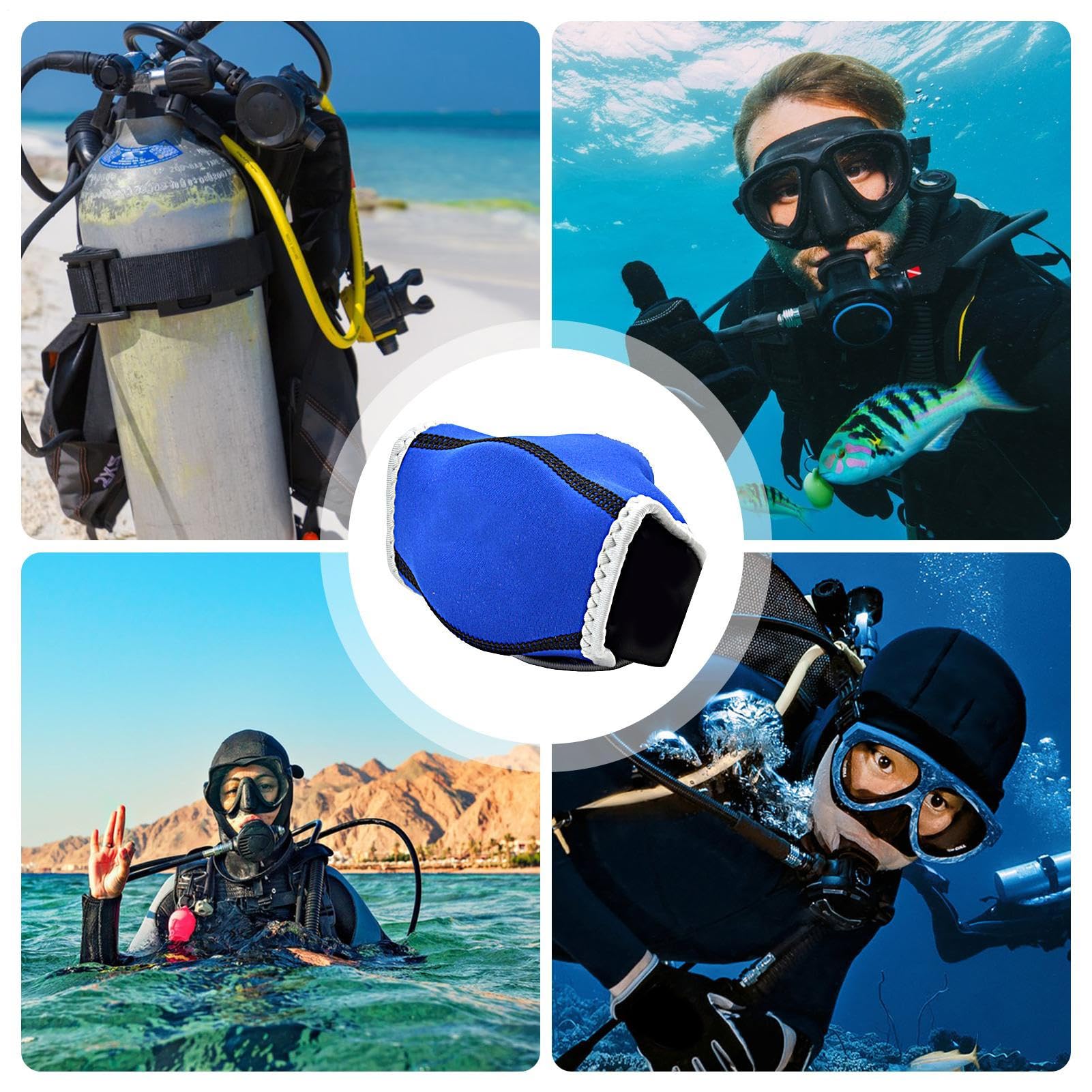 Staubdichte Abdeckung Für Tauchmundstück - Neopren Abdeckung Für Atemregler Der Zweiten Stufe | Stoßfeste Unterwasser Atemreglerhülle Aus 3 Mm Neopren Nylon Für Schnorcheln Tauchen Zubehör Schutz Vor